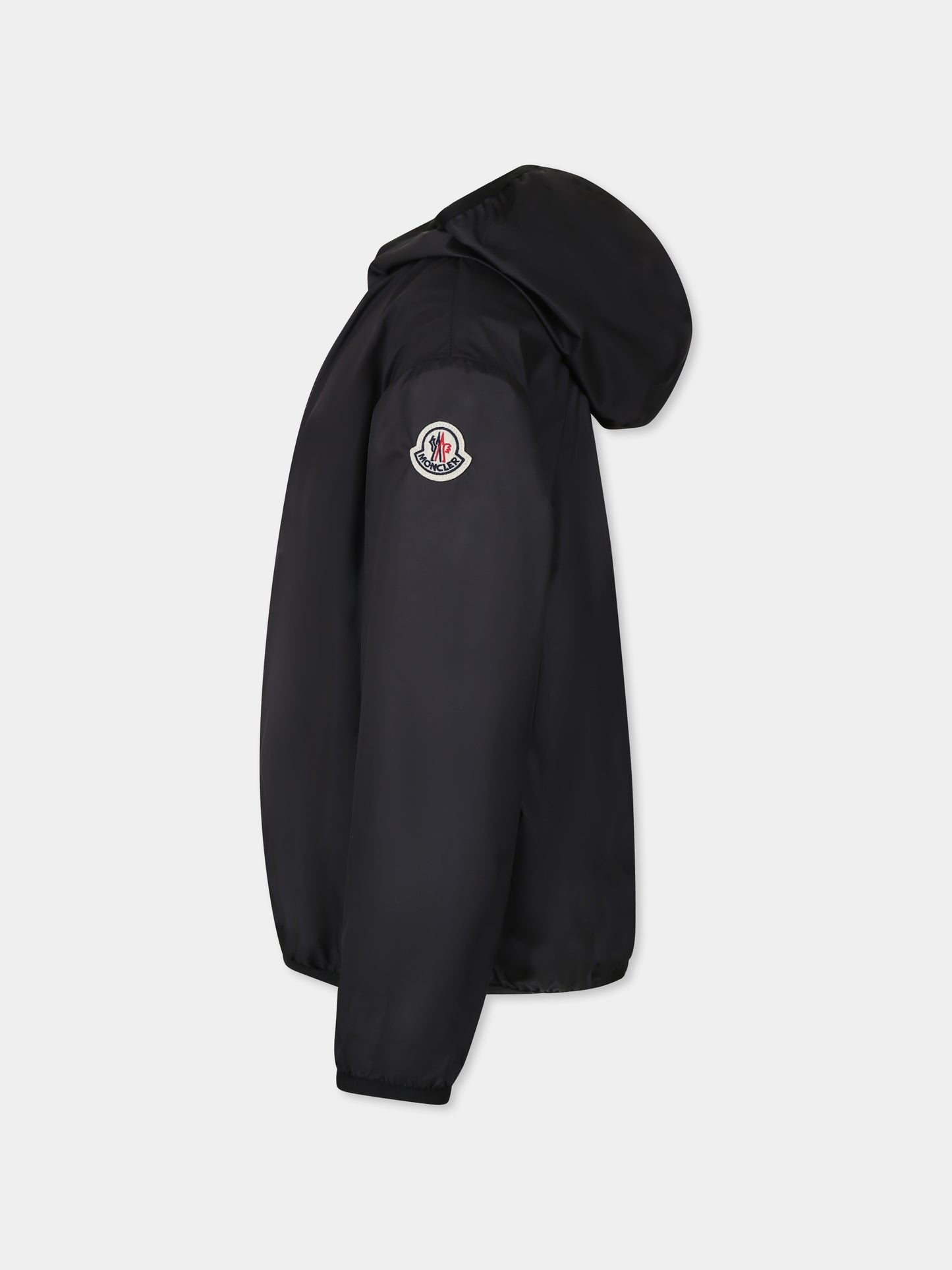Giacca a vento Fegeo nera per bambina con logo,Moncler Kids,K1954 1A00123 54AQE 999