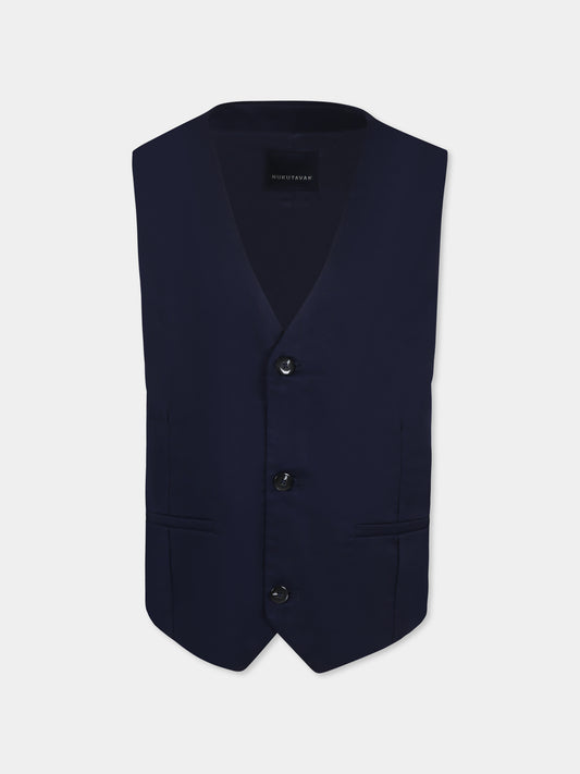 Panciotto blu per bambino,Mayoral,6345 069