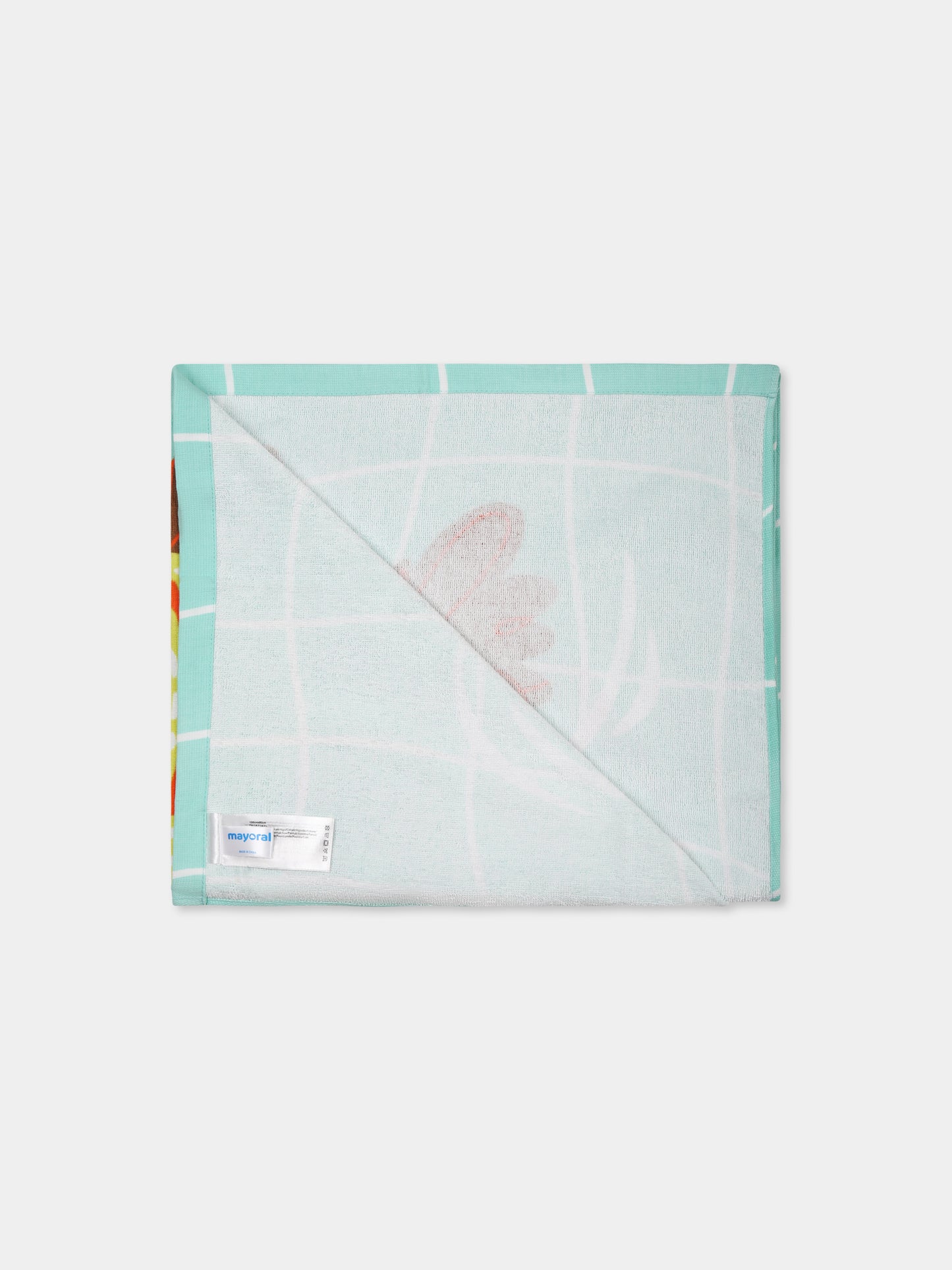 Telo mare celeste per bambina con stampa bambina,Mayoral,10936 065