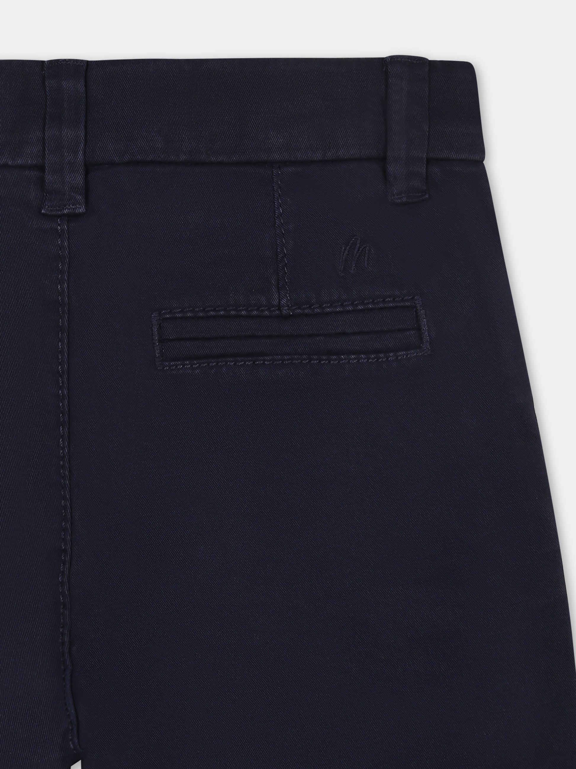 Shorts blu per neonato con logo,Mayoral,207 051