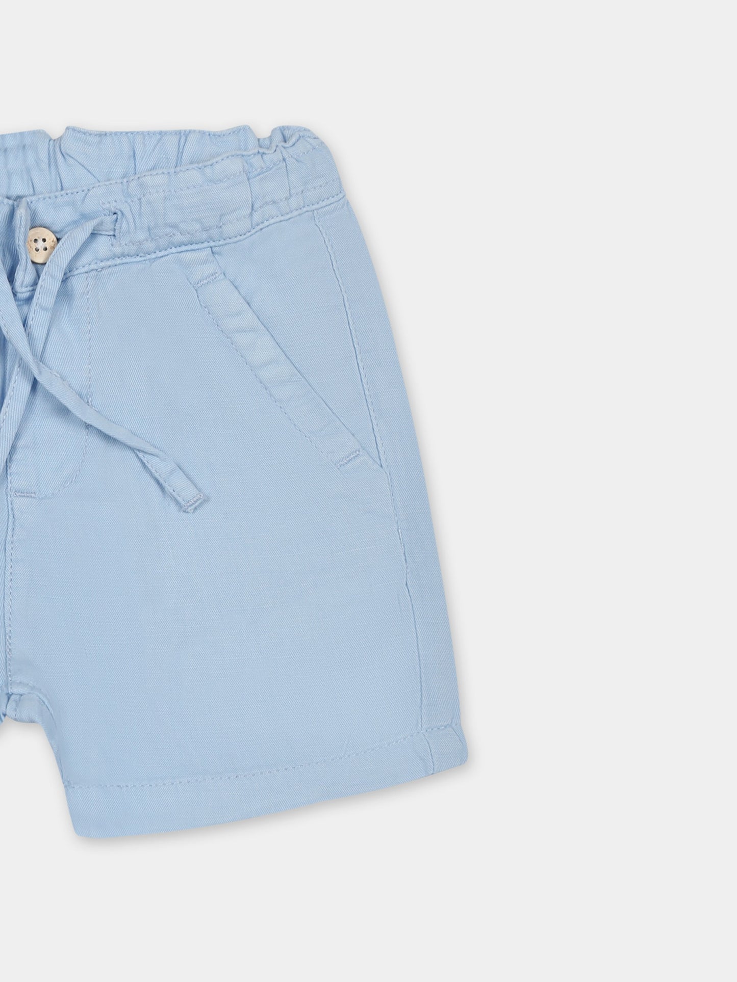 Light blue shorts for baby boy