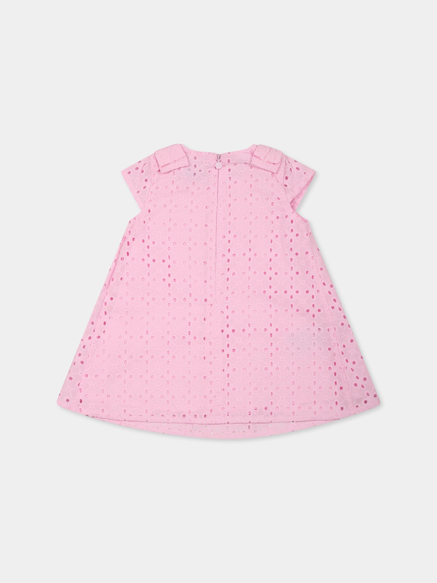 Vestito rosa per neonata con ricami,Mayoral,1913 044