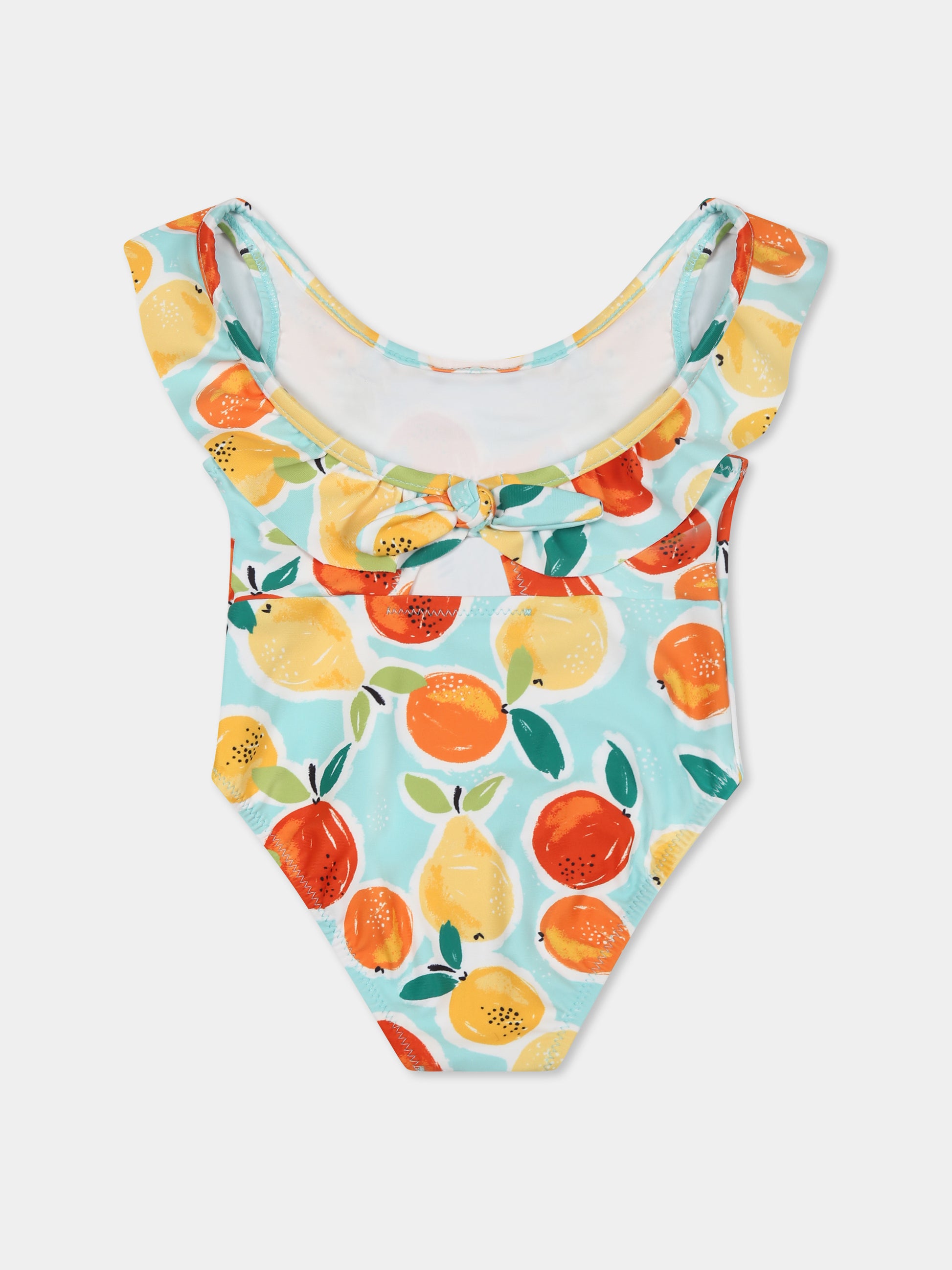 Costume intero multicolor per neonata con stampa frutta,Mayoral,1742 047