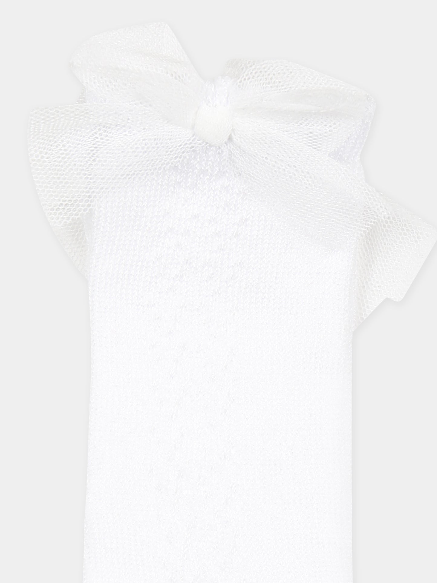 Calzini bianchi per neonata con fiocco,Mayoral,10871 079