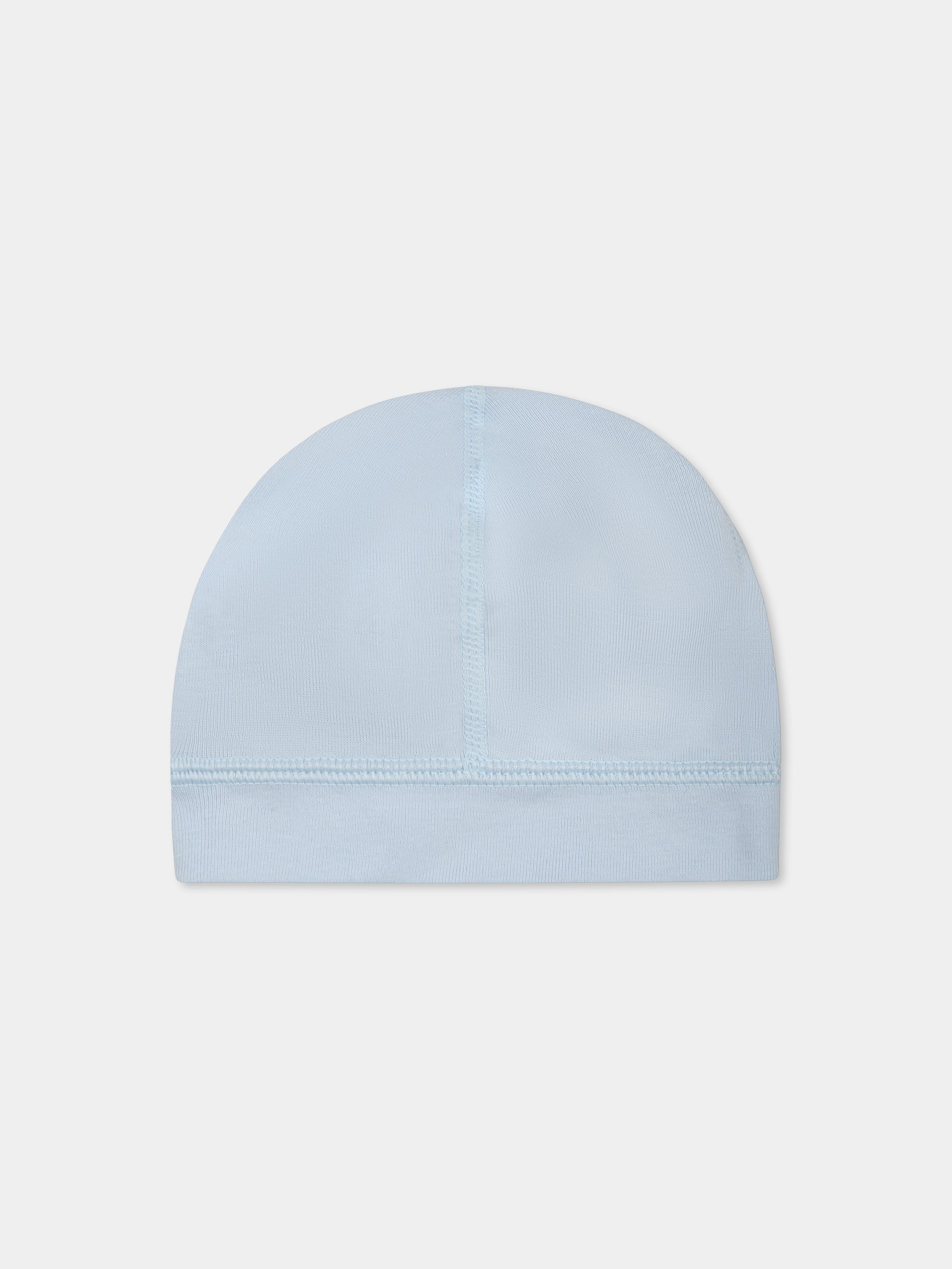 Cappello celeste per neonato con logo,Petit Bateau,A0CIU TOUDOU 01