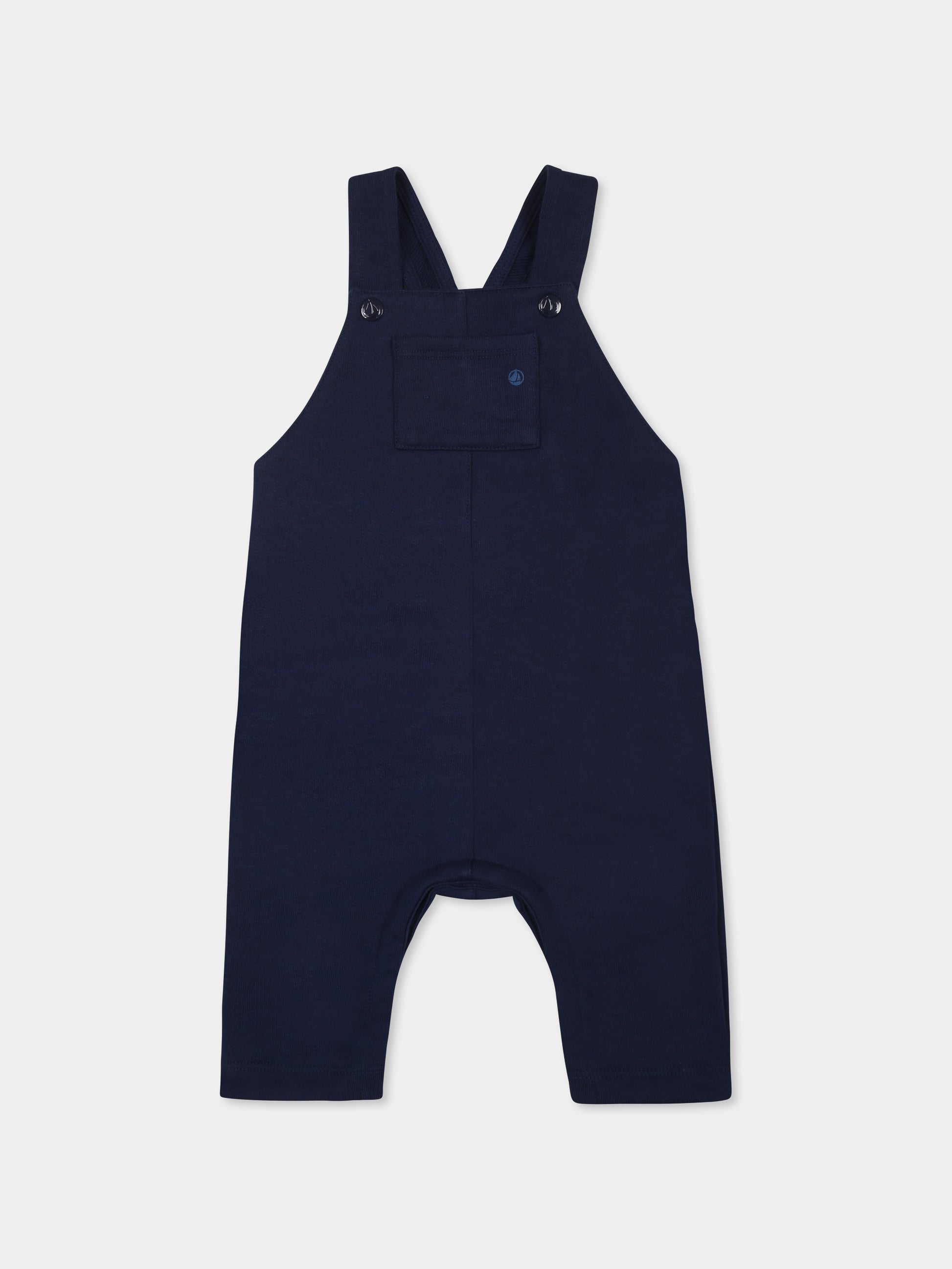 Salopette blu per neonato,Petit Bateau,A0CV9 MEDIEVAL 03