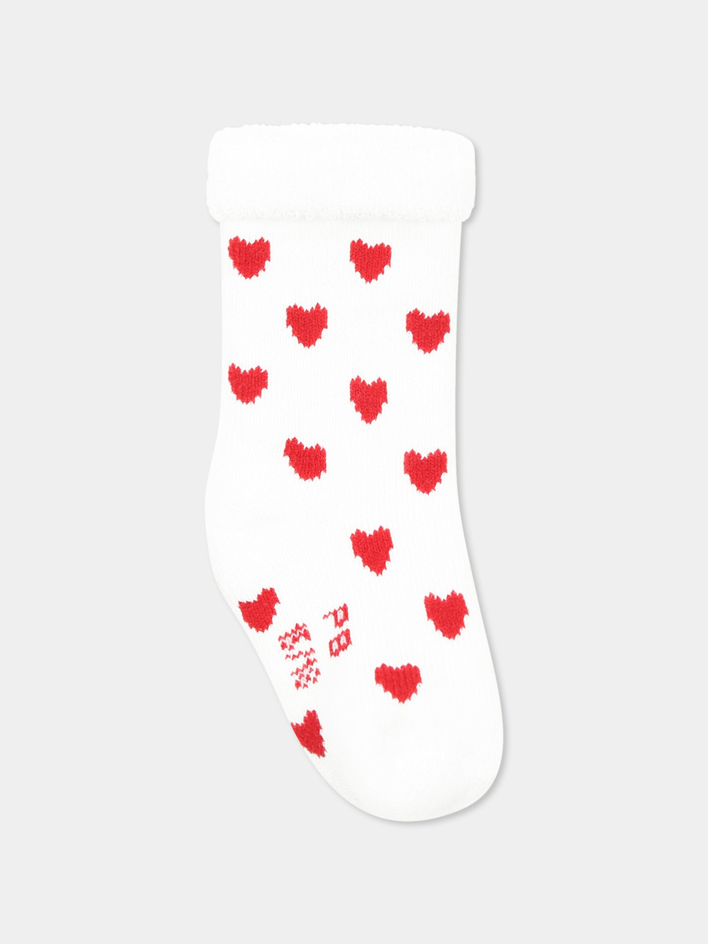 Set body bianco per neonati con cuori,Petit Bateau,A0D5V VARIANTE 1 00