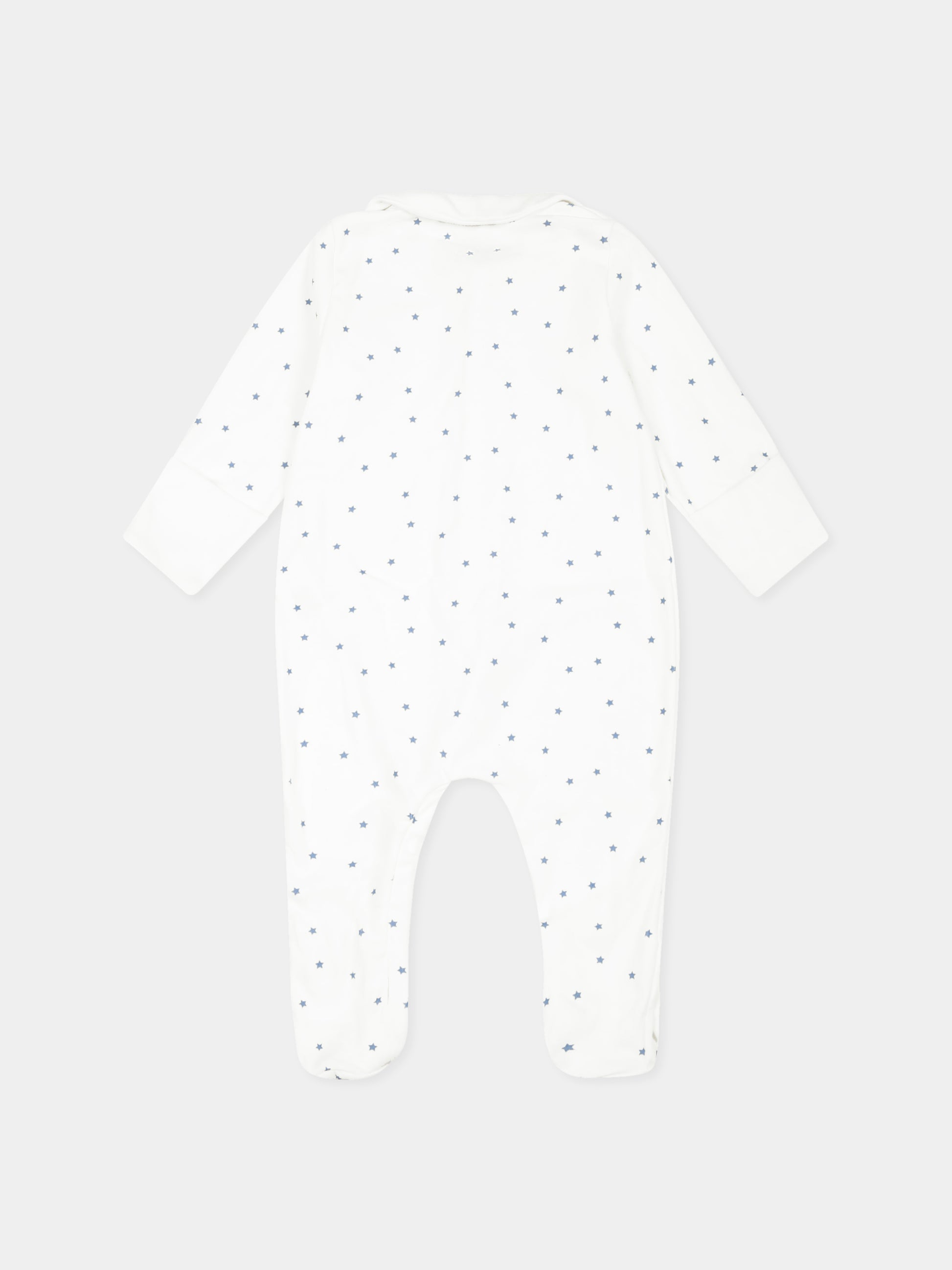 Tutina avorio per neonati con stelle all over,Petit Bateau,A0CL0 MARSHMALLOW/ALASKA 03