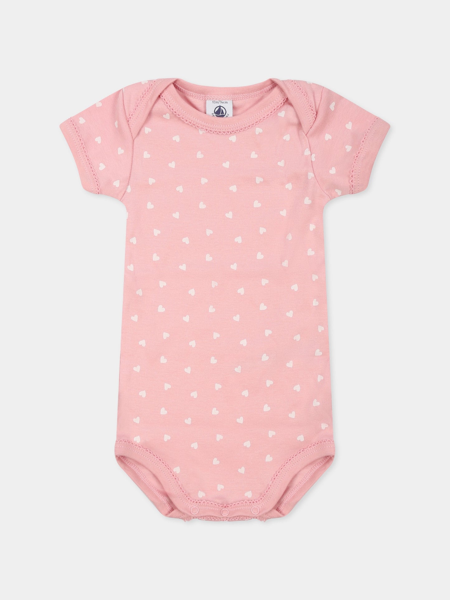 Set body multicolor per neonata con cuori,Petit Bateau,A0CXB VARIANTE 1 00
