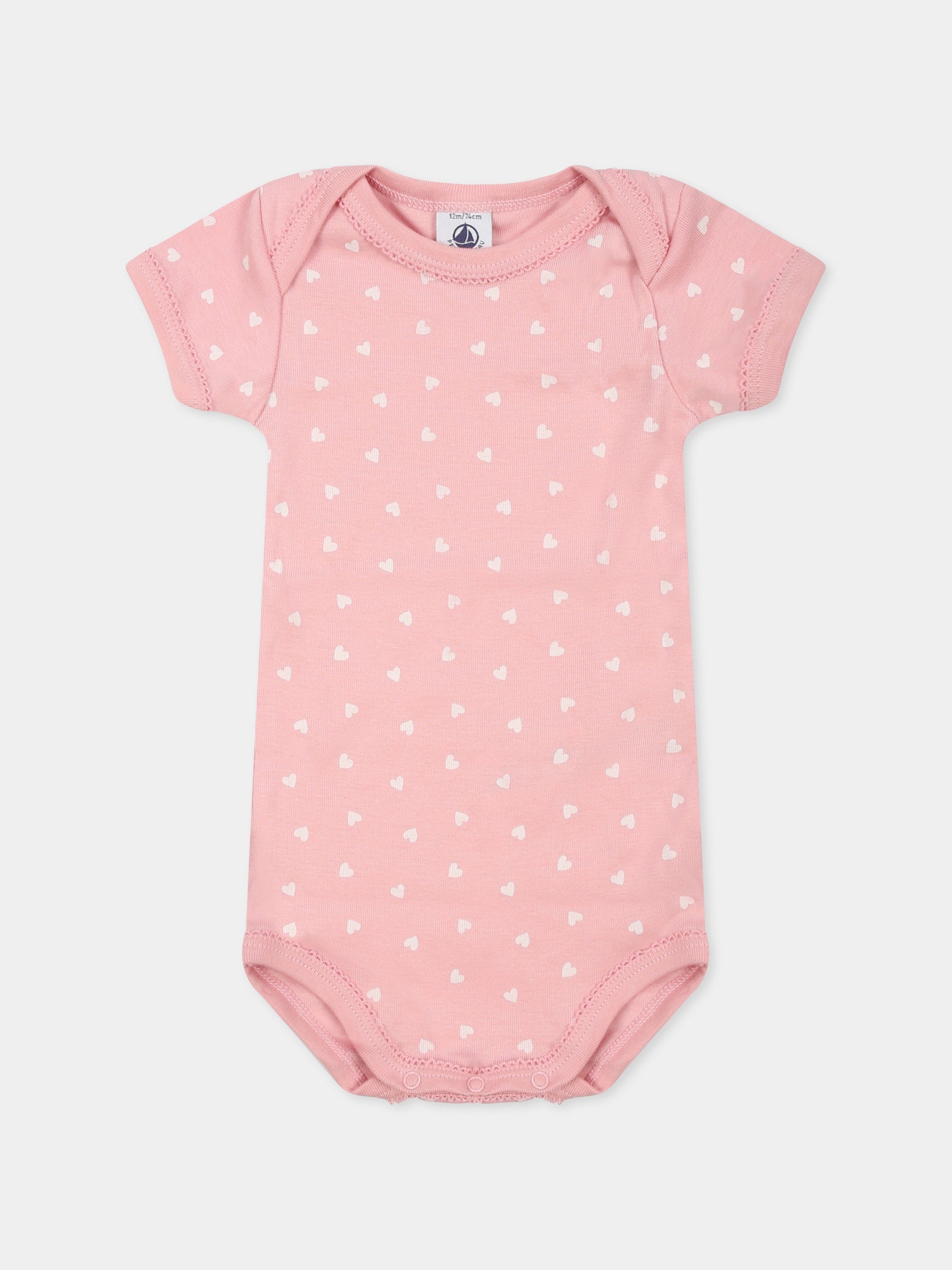 Set body multicolor per neonata con cuori,Petit Bateau,A0CXB VARIANTE 1 00