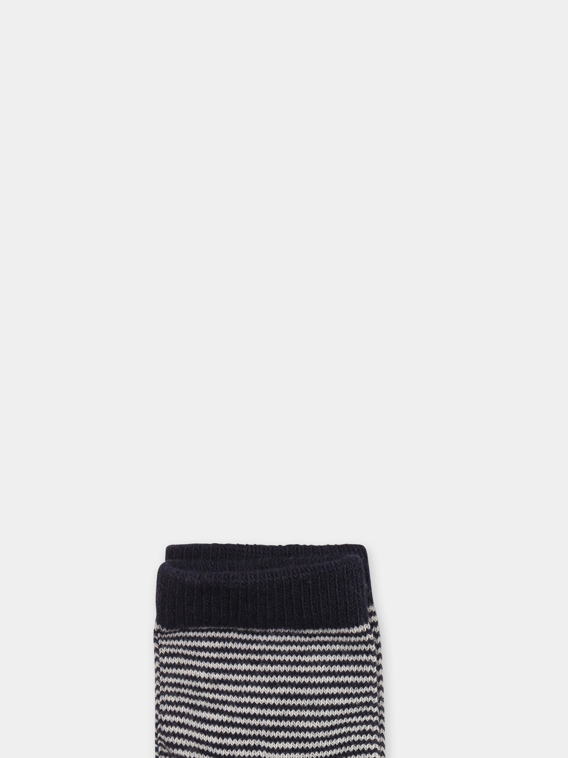 Calzini blu per neonato,Petit Bateau,A0AZI SMOKING/MARSHMALLOW 01