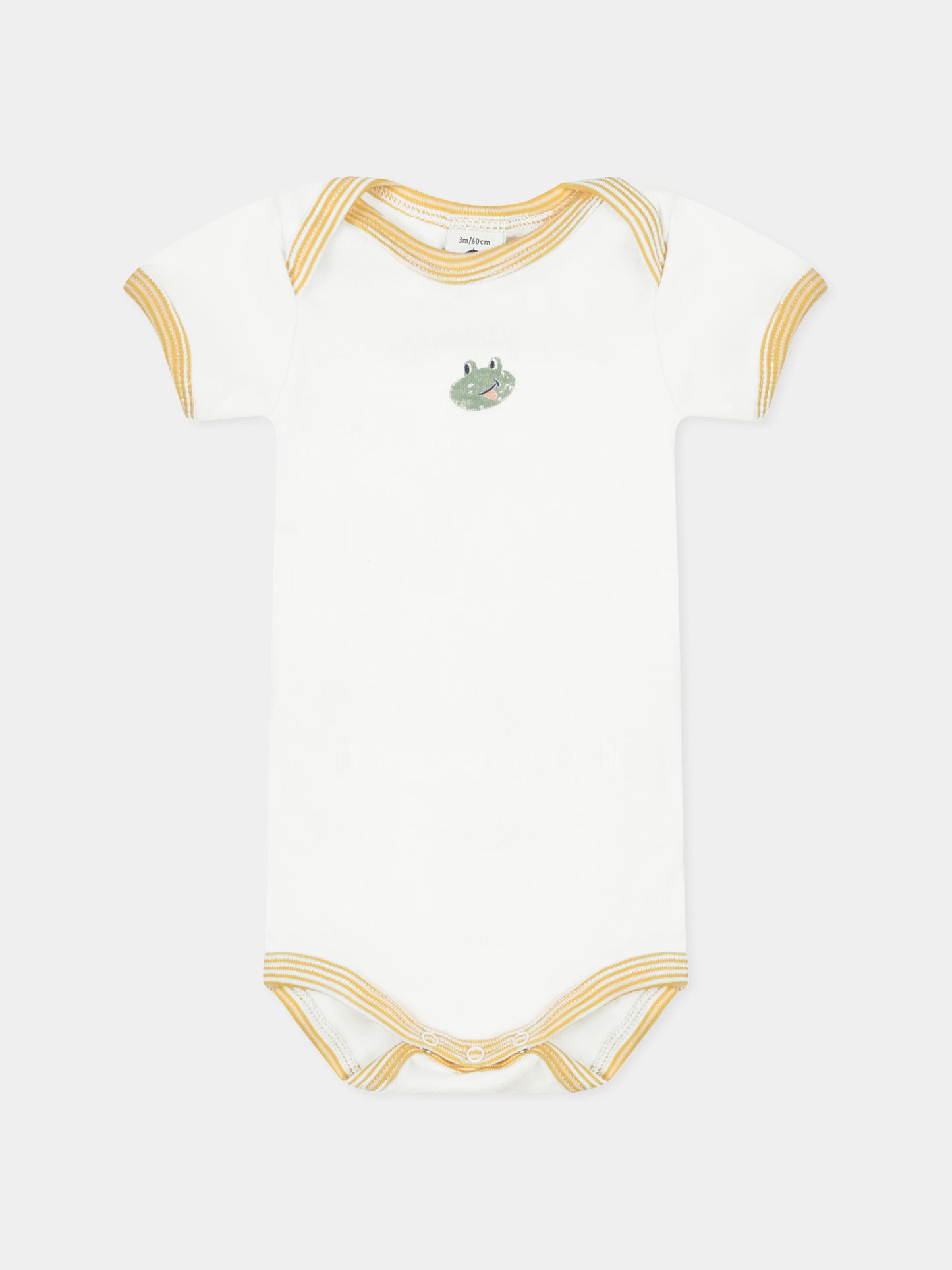 Set body bianco per neonati con animali,Petit Bateau,A0CZT VARIANTE 1 00