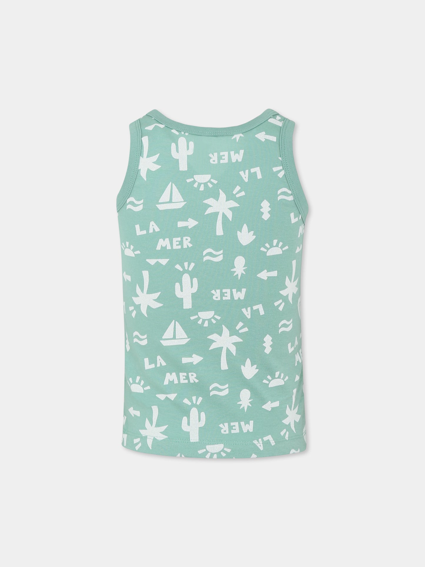 Set canottiera multicolor per bambino con scritta e stampa,Petit Bateau,A0CSZ VARIANTE 1 00