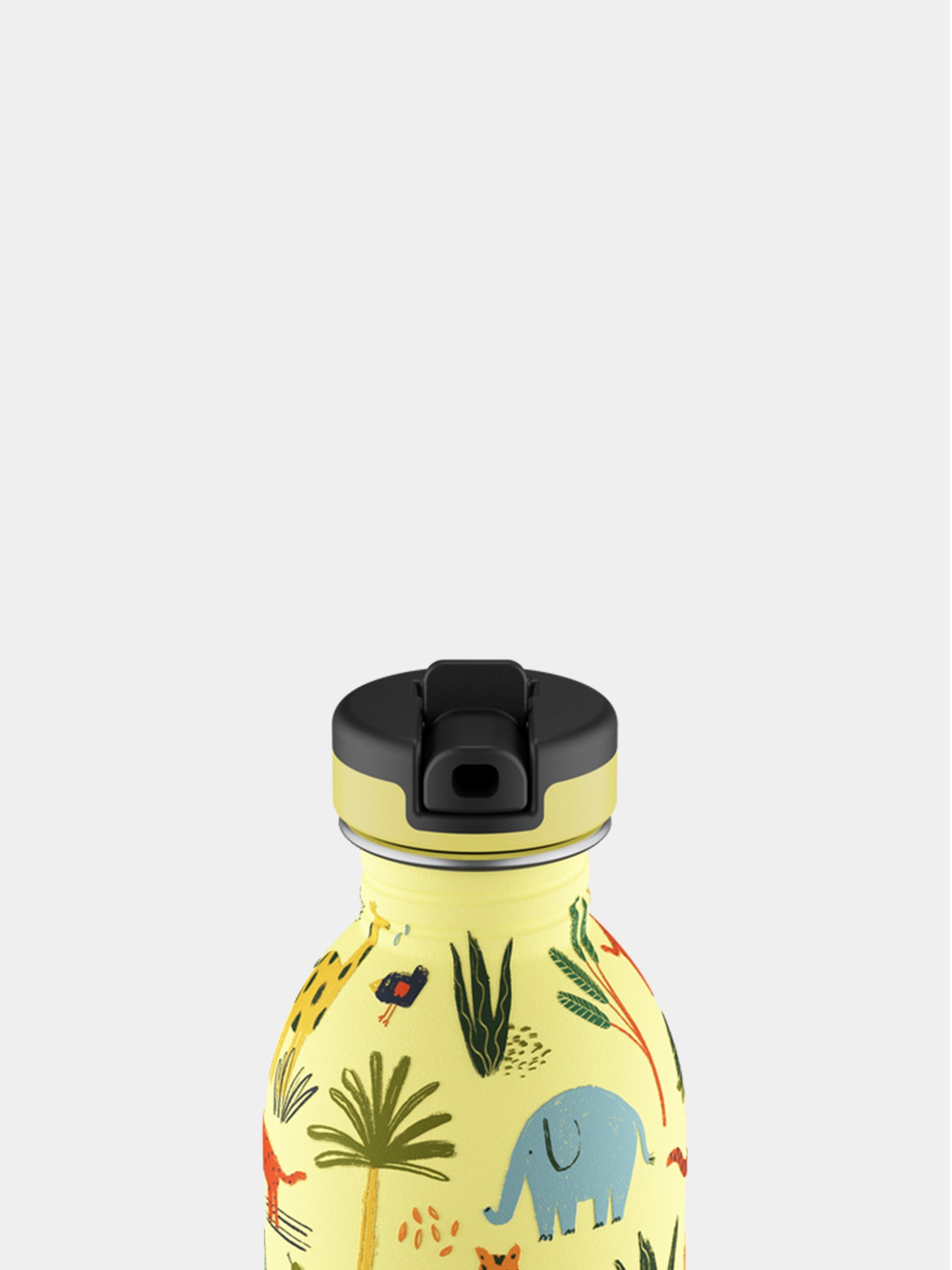 Borraccia gialla Jungle Friends 250 ml per bambini,24bottles,001673 URBAN BOTTLE 250 JUNGLE FRIENDS