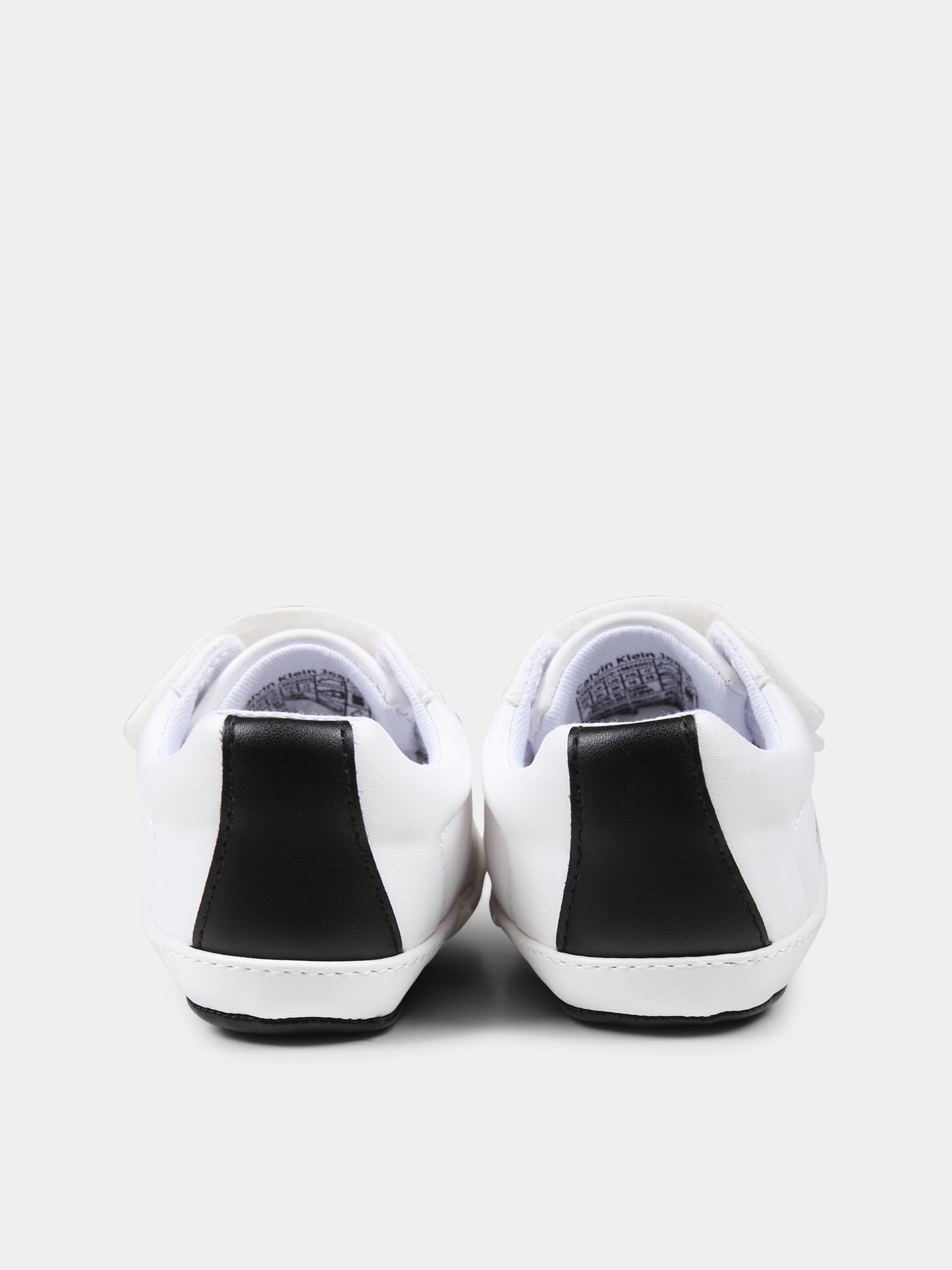 Sneakers bianche per neonati con logo,Calvin Klein Kids,V0B9 82070 1582X002