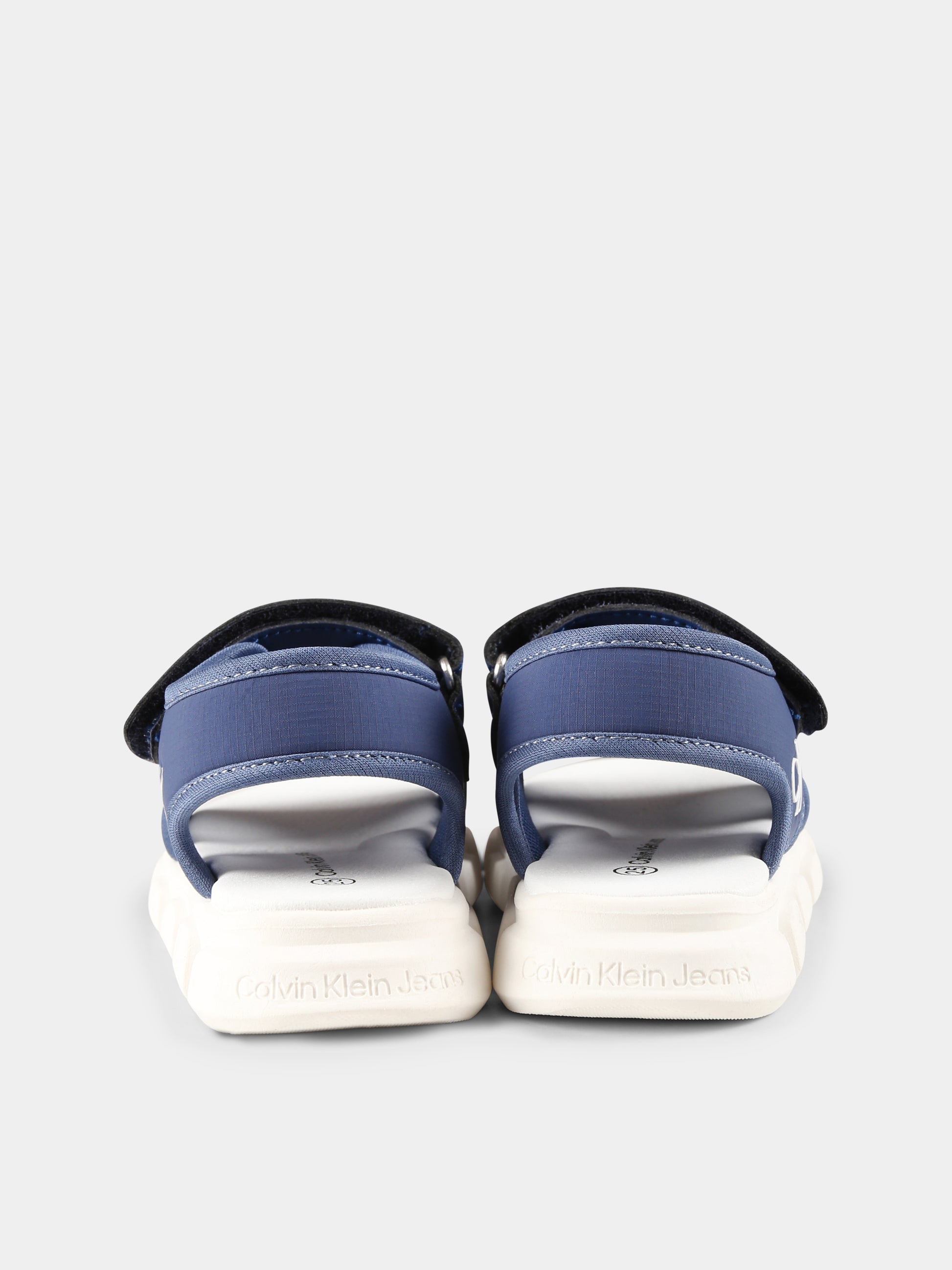 Sandali blu per bambino con logo,Calvin Klein Kids,V1B2 83020 1591865