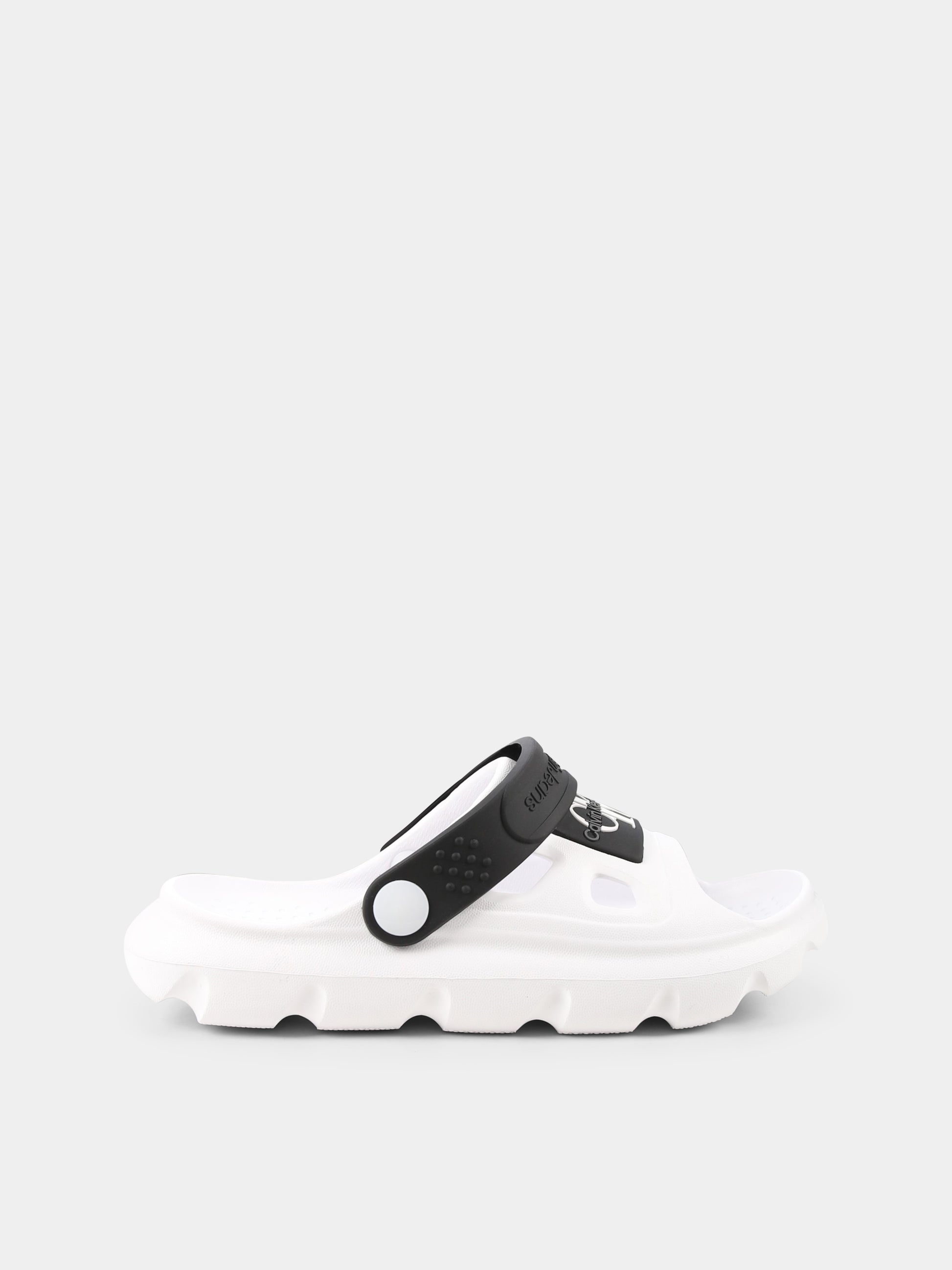 Sandali bianchi per bambino con logo,Calvin Klein Kids,V1X2 83025 0083X002