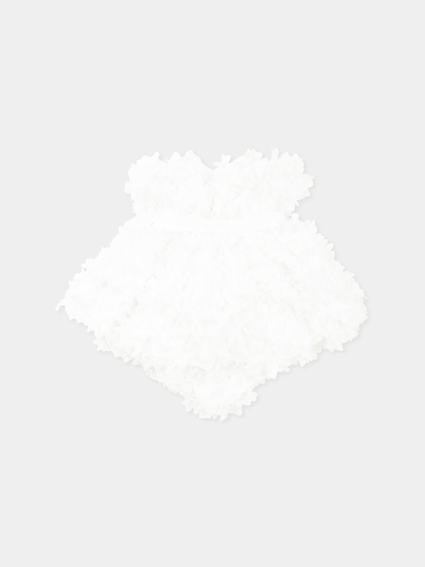 Vestito avorio per neonata con petali,La Stupenderia,CBAB60X15