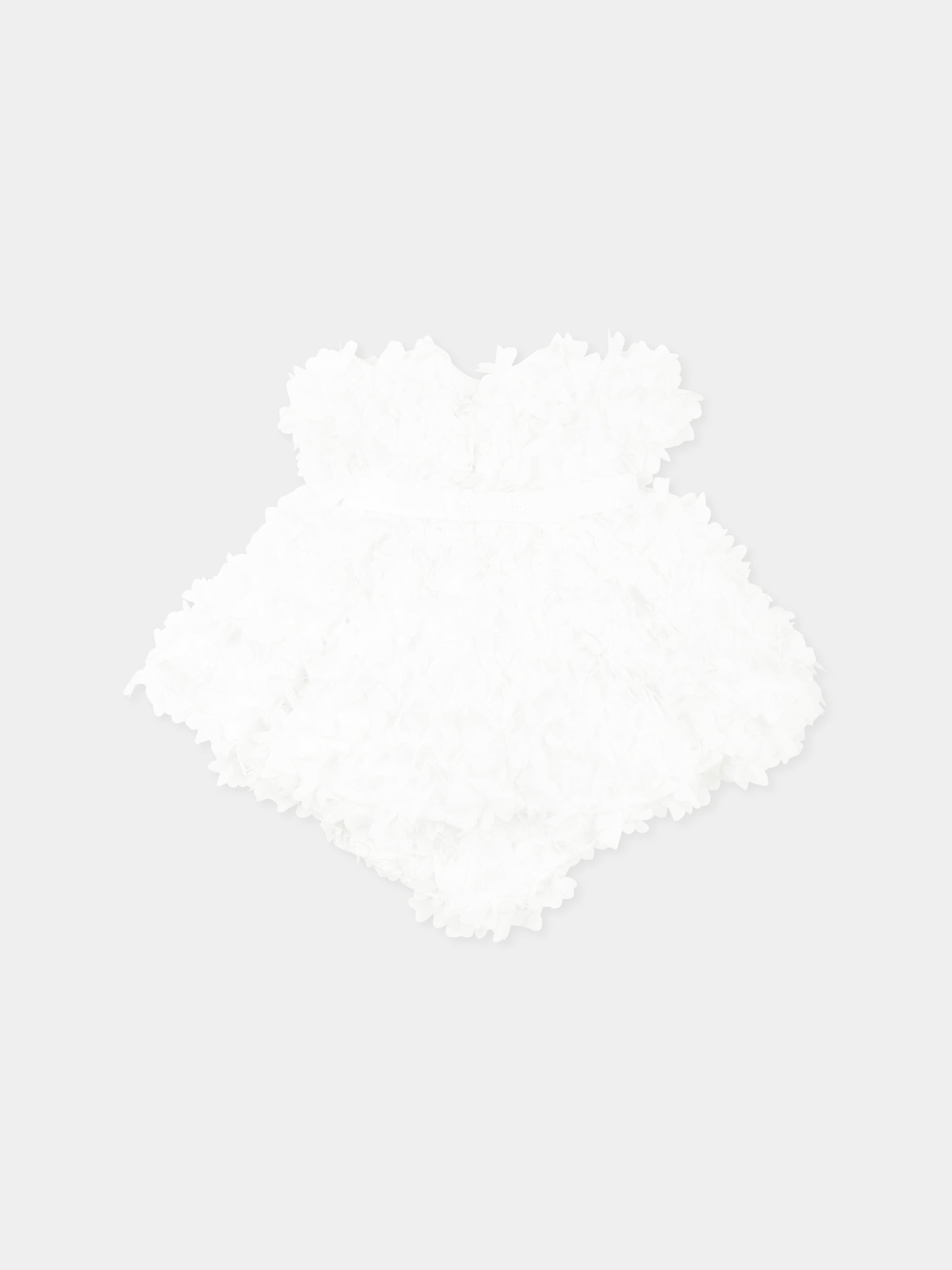Vestito avorio per neonata con petali,La Stupenderia,CBAB60X15