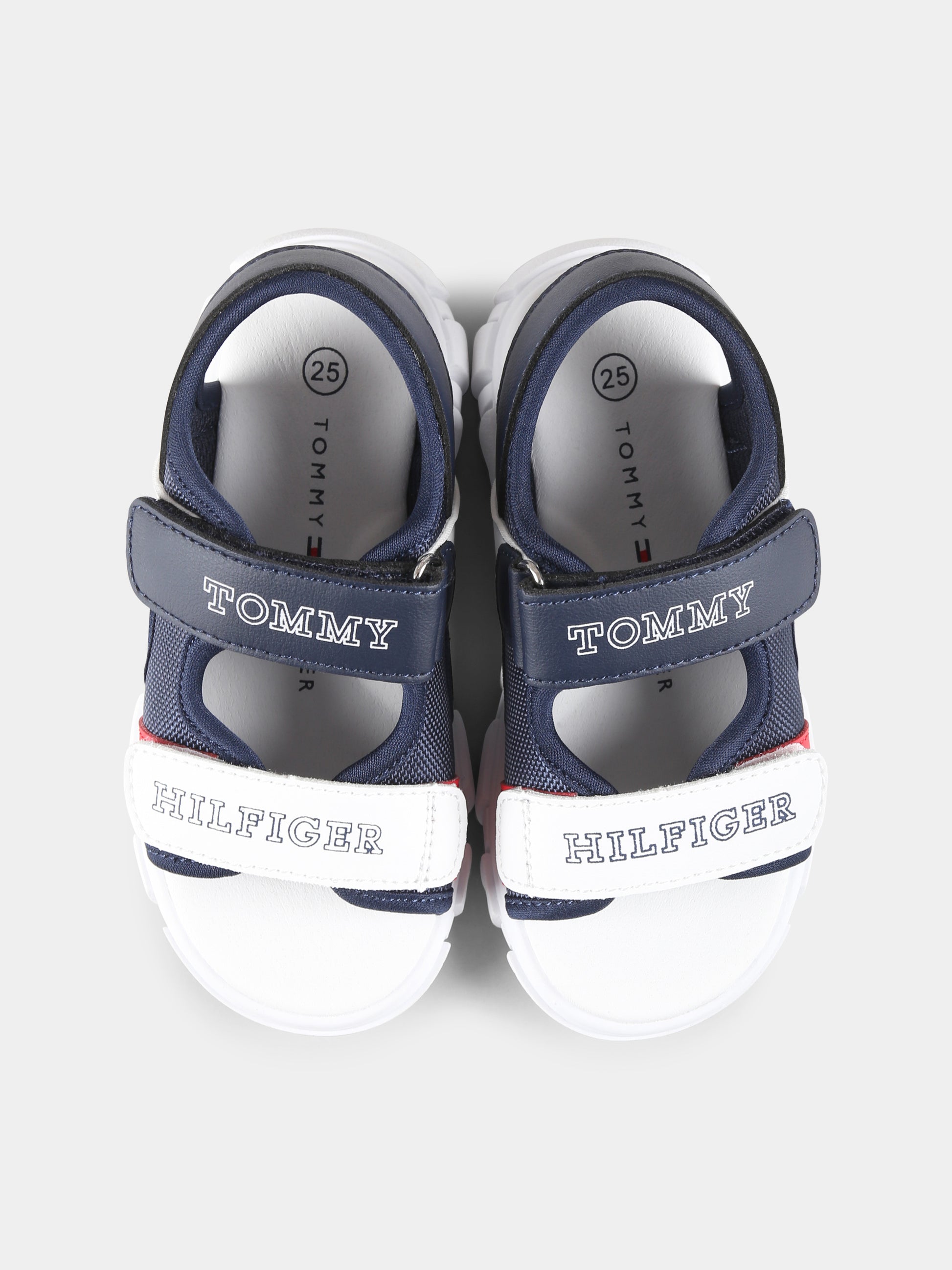 Sandali blu per bambino con logo,Tommy Hilfiger Junior,T1B2 33897 1591Y004