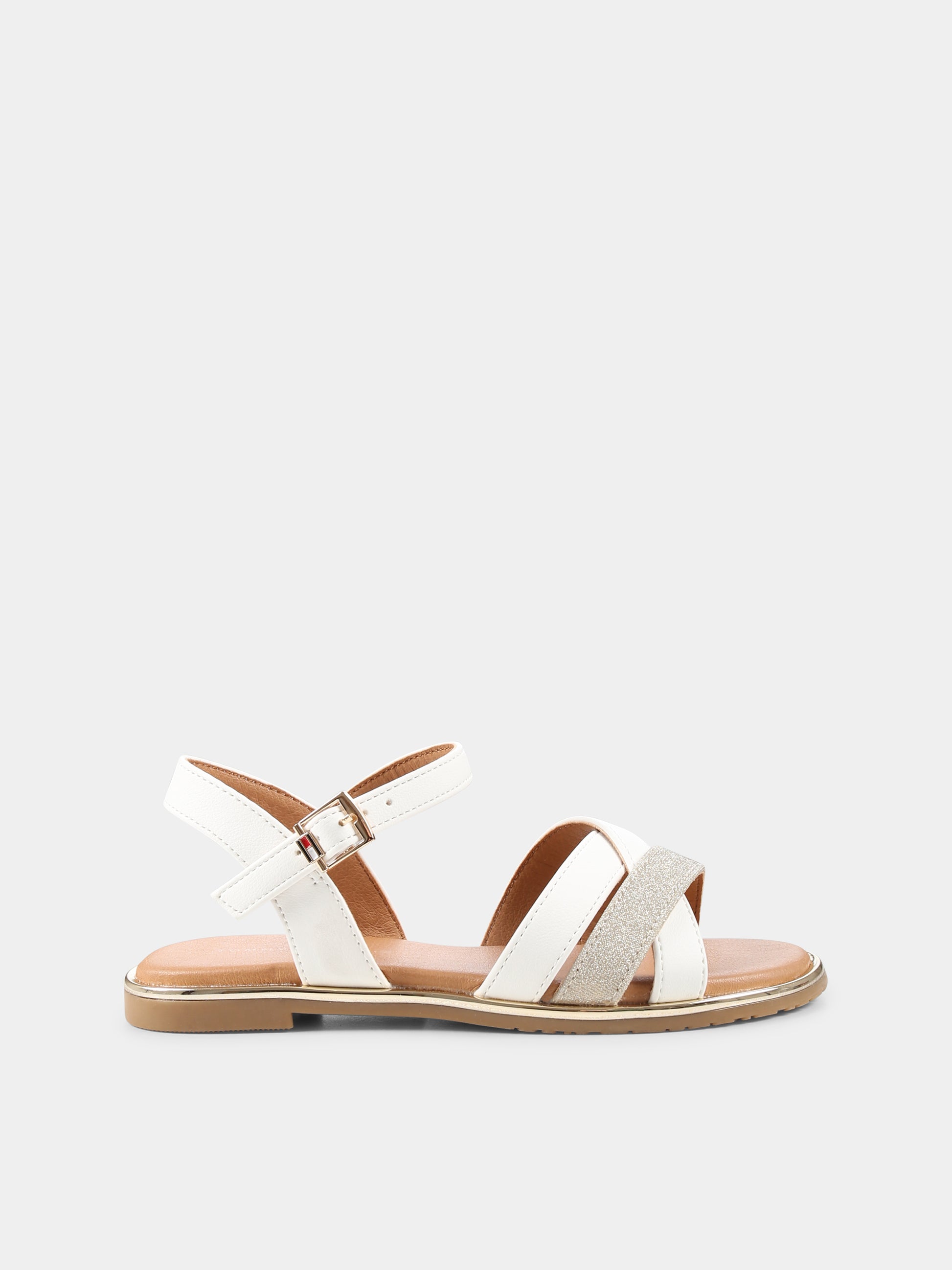 Sandali bianchi per bambina,Tommy Hilfiger Junior,T3A2 33779 0273X048