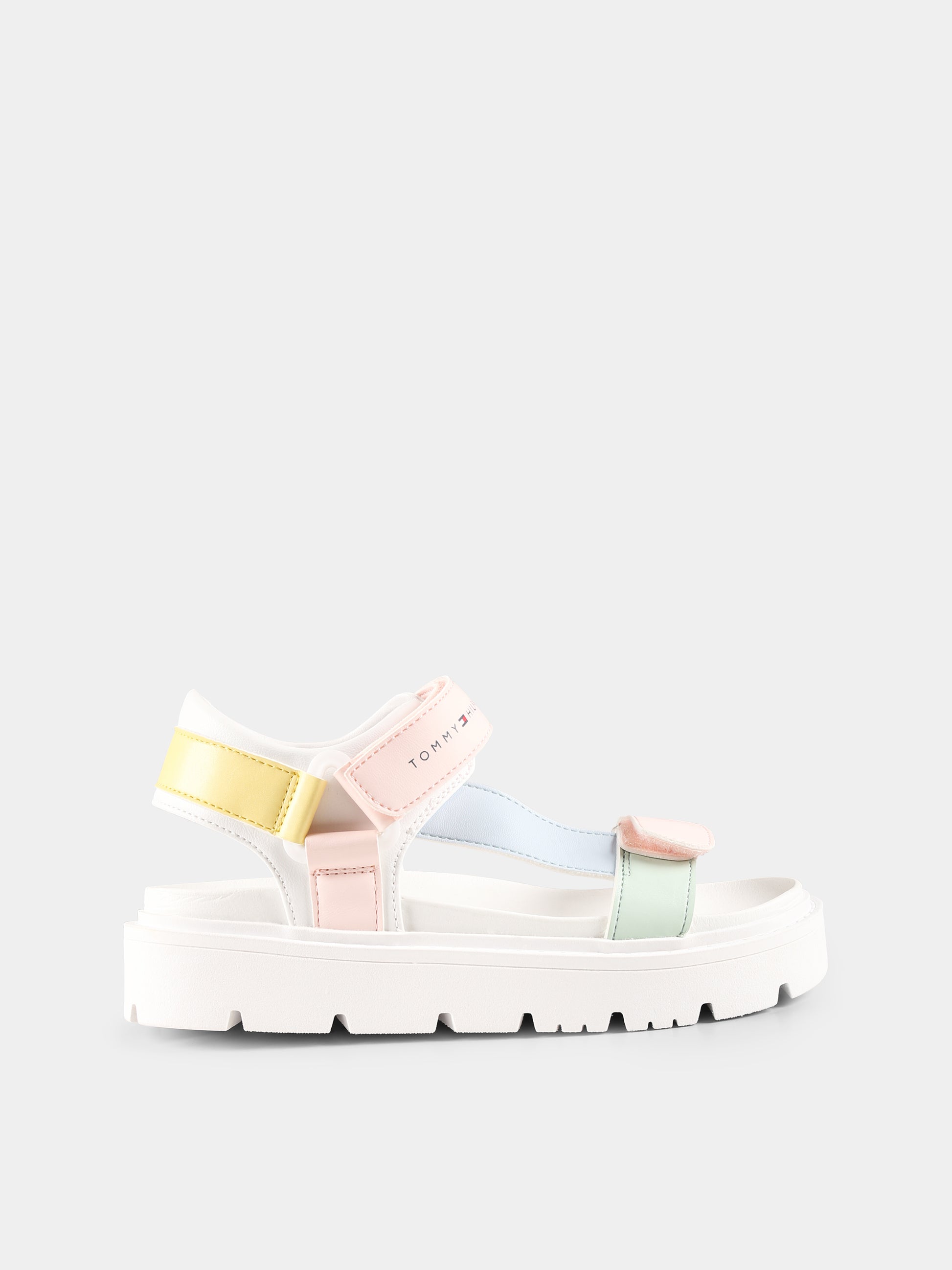 Sandali multicolor per bambina con logo,Tommy Hilfiger Junior,T3A2 33786 0326Y913