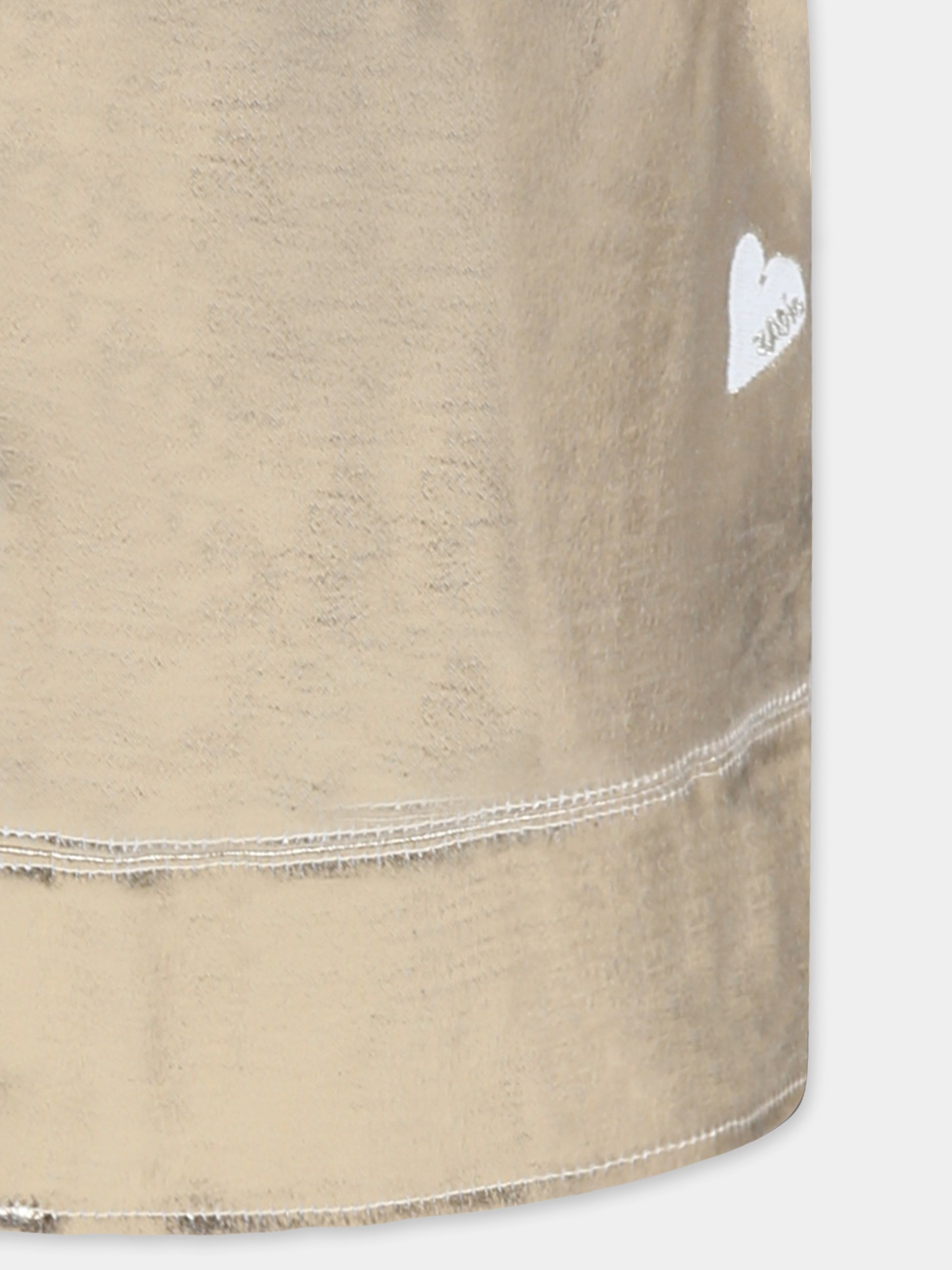 Gonna oro per bambina con cuore,Zadig & Voltaire Kids,X60329 240