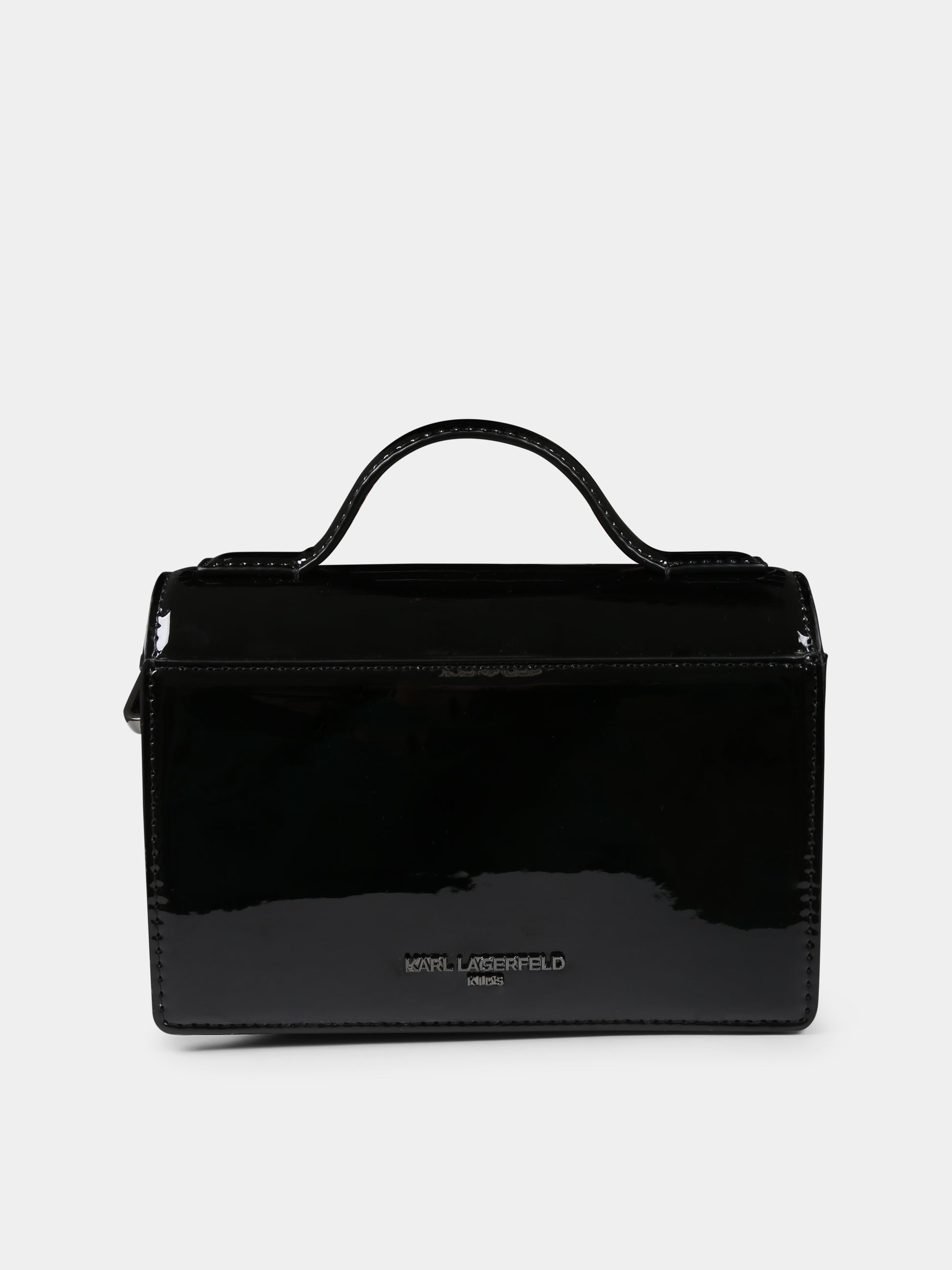 Borsa nera per bambina con logo,Karl Lagerfeld Kids,Z30405 09B