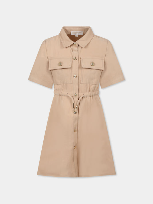 Vestito beige per bambina,Michael Kors,R30347 215