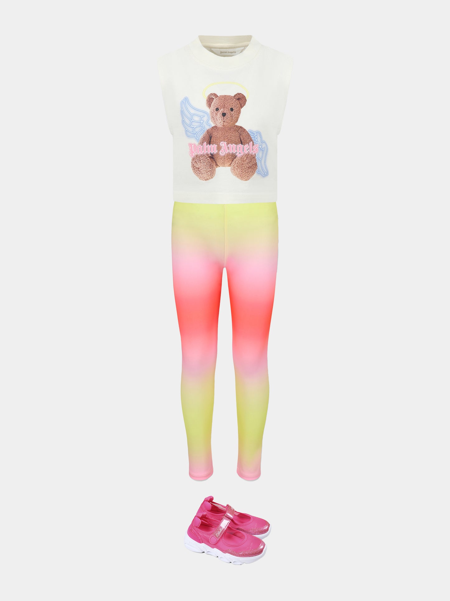 Ivory tank top with Bear print