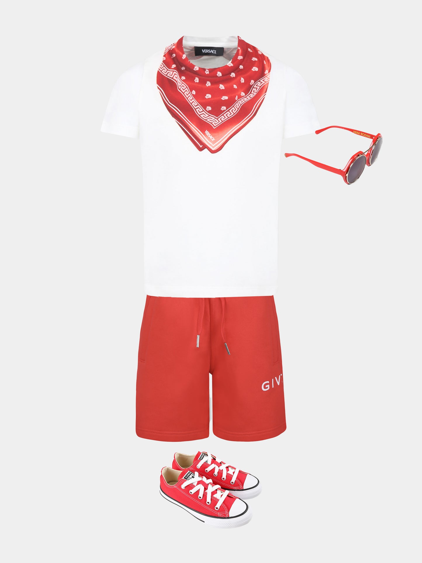 White t-shirt for kids with logo