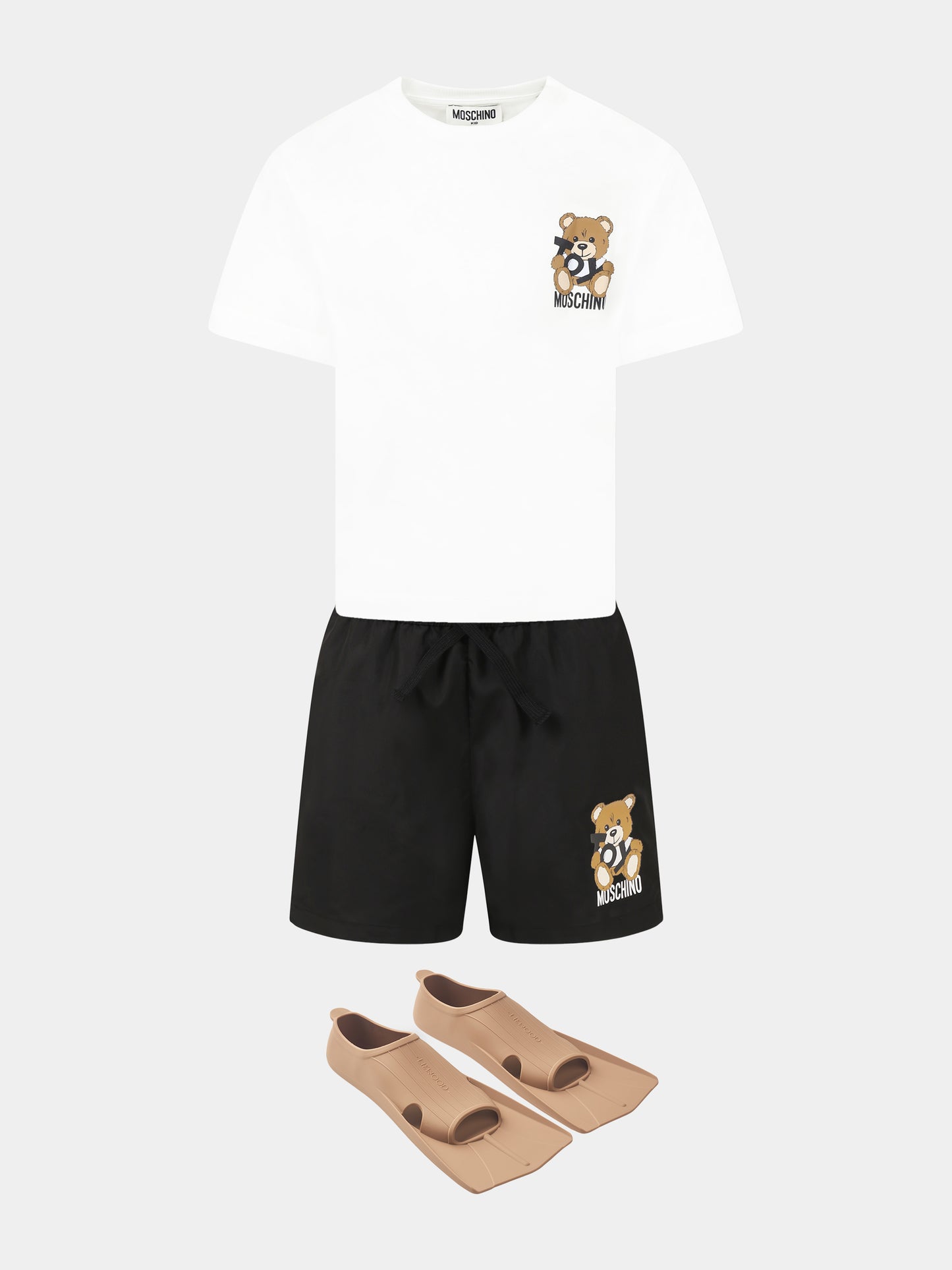 White t-shirt for kids with Teddy Bear
