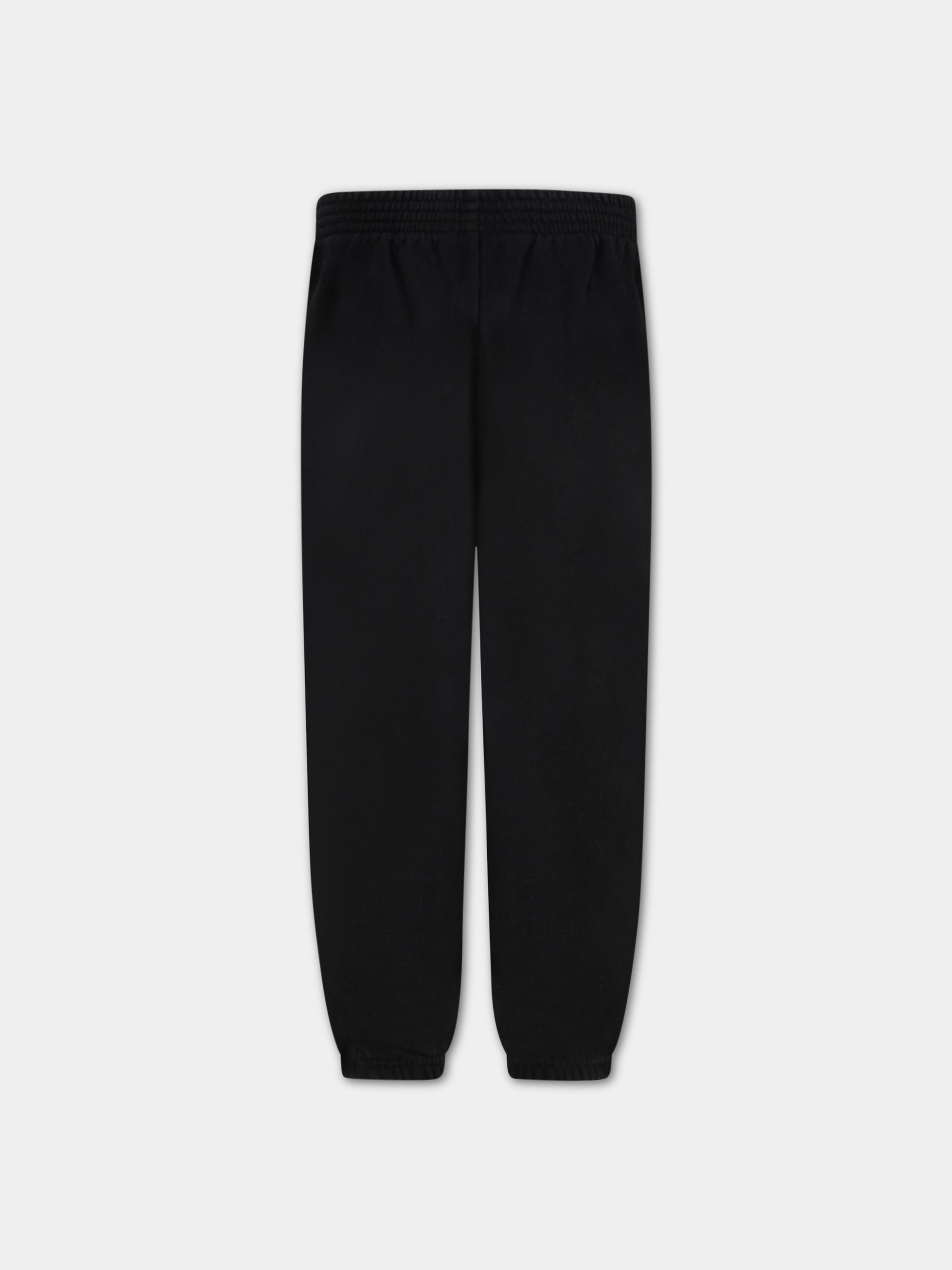 Pantaloni neri da tuta per bambini con logo,Balenciaga,621788 TFV19 1070