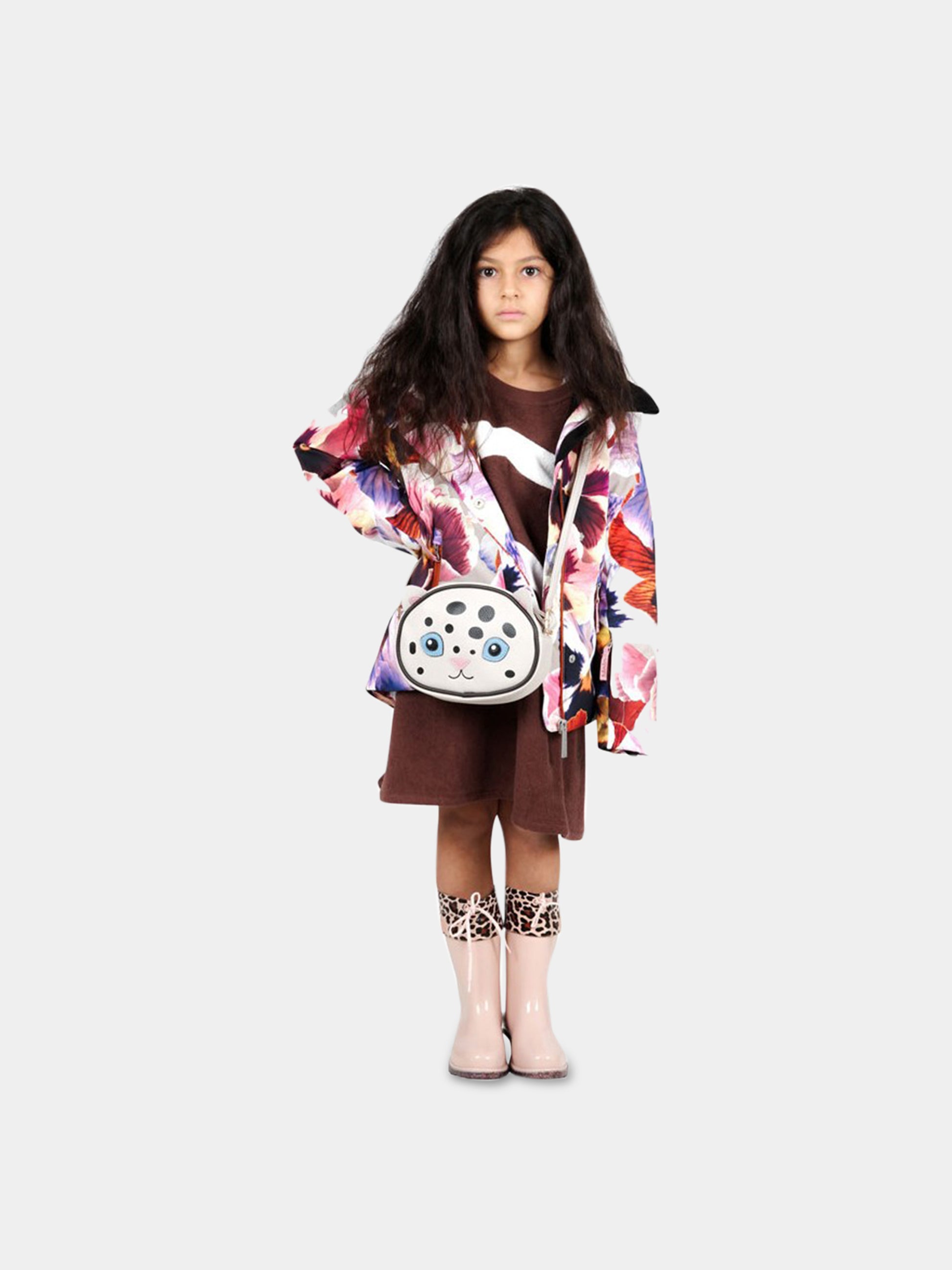 Vestito multicolor per bambina con logo bianco,Raquette,ST-K-023 70