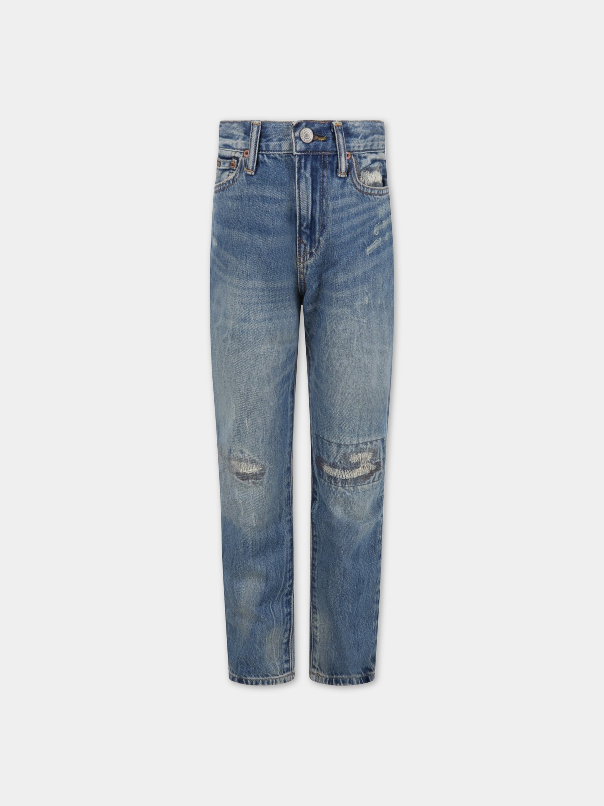 Jeans celeste per bambino,Ralph Lauren Kids,832731001