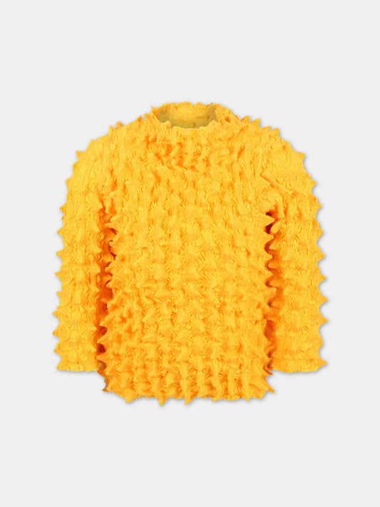 T-shirt arancione per bambina,Marques Almeida,AW22KIDSTP0431SHB