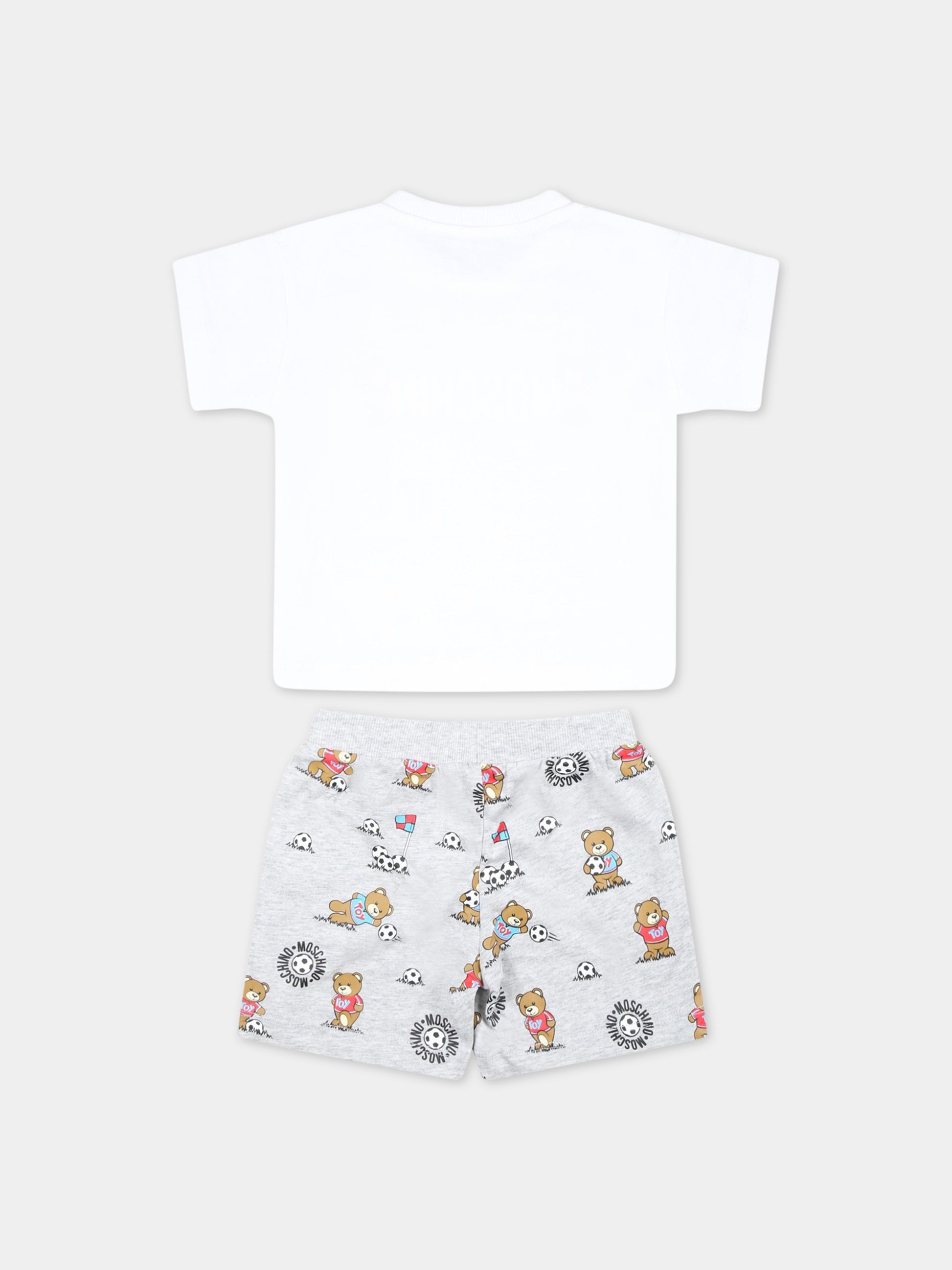 Set multicolor per neonato con Teddy Bear,Moschino Kids,MUG00V LAB57 84339