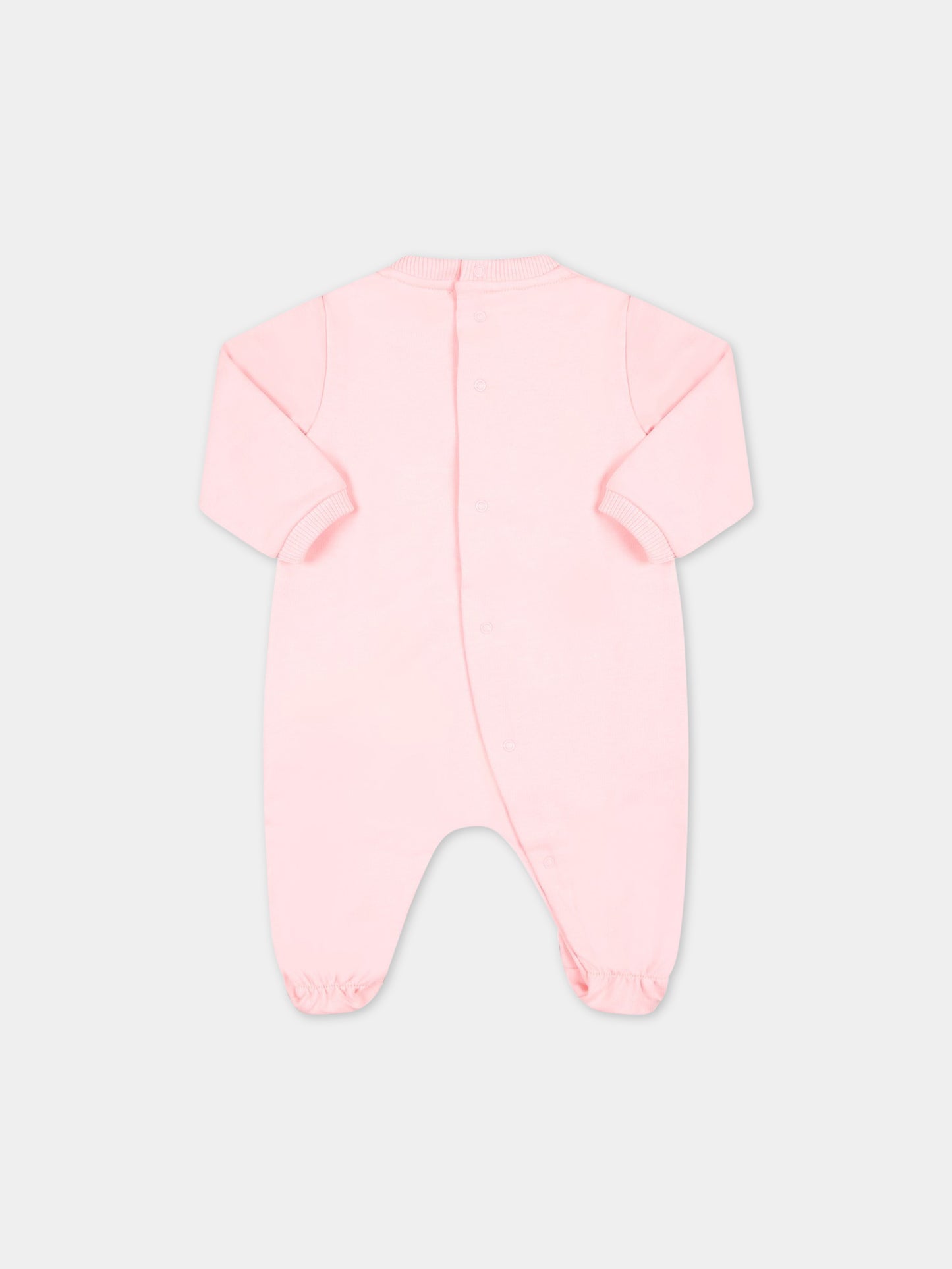 Set rosa per neonata con Teddy Bear,Moschino Kids,MMY03I LCA19 50209