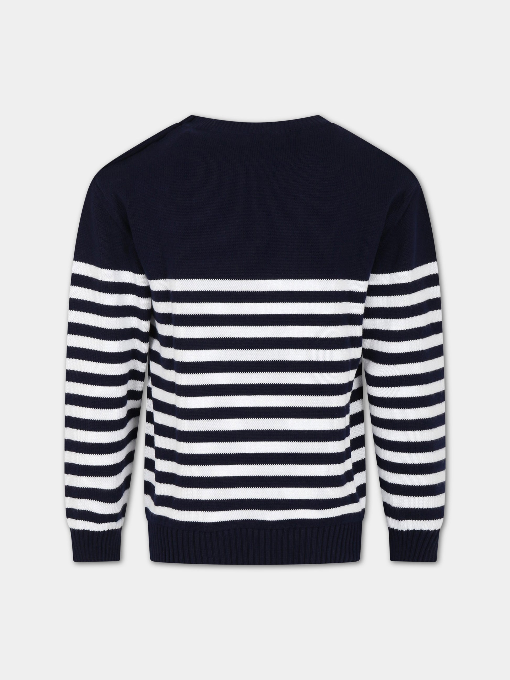 Maglione multicolor per bambino con logo e Teddy Bear,Moschino Kids,HUW00X LHE13 83120