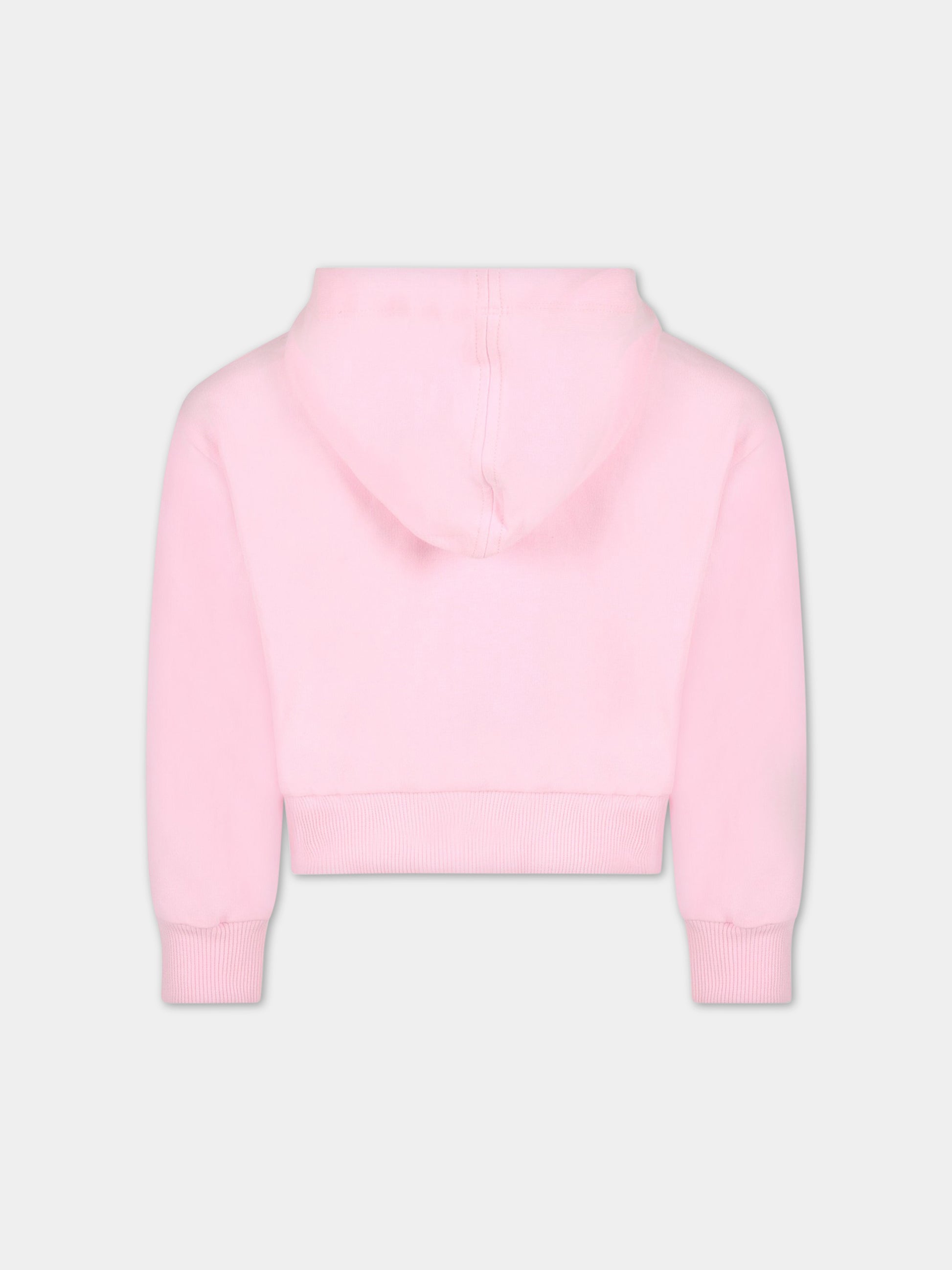 Felpa rosa per bambina con iconico occhiolino e stella,Chiara Ferragni Collection,51A802 1250 0090