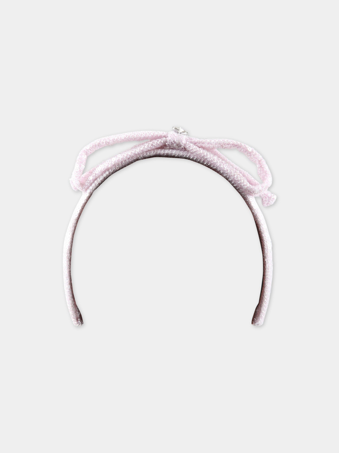 Cerchietto rosa per bambina con paillettes,Monnalisa,79A005 1950 0091