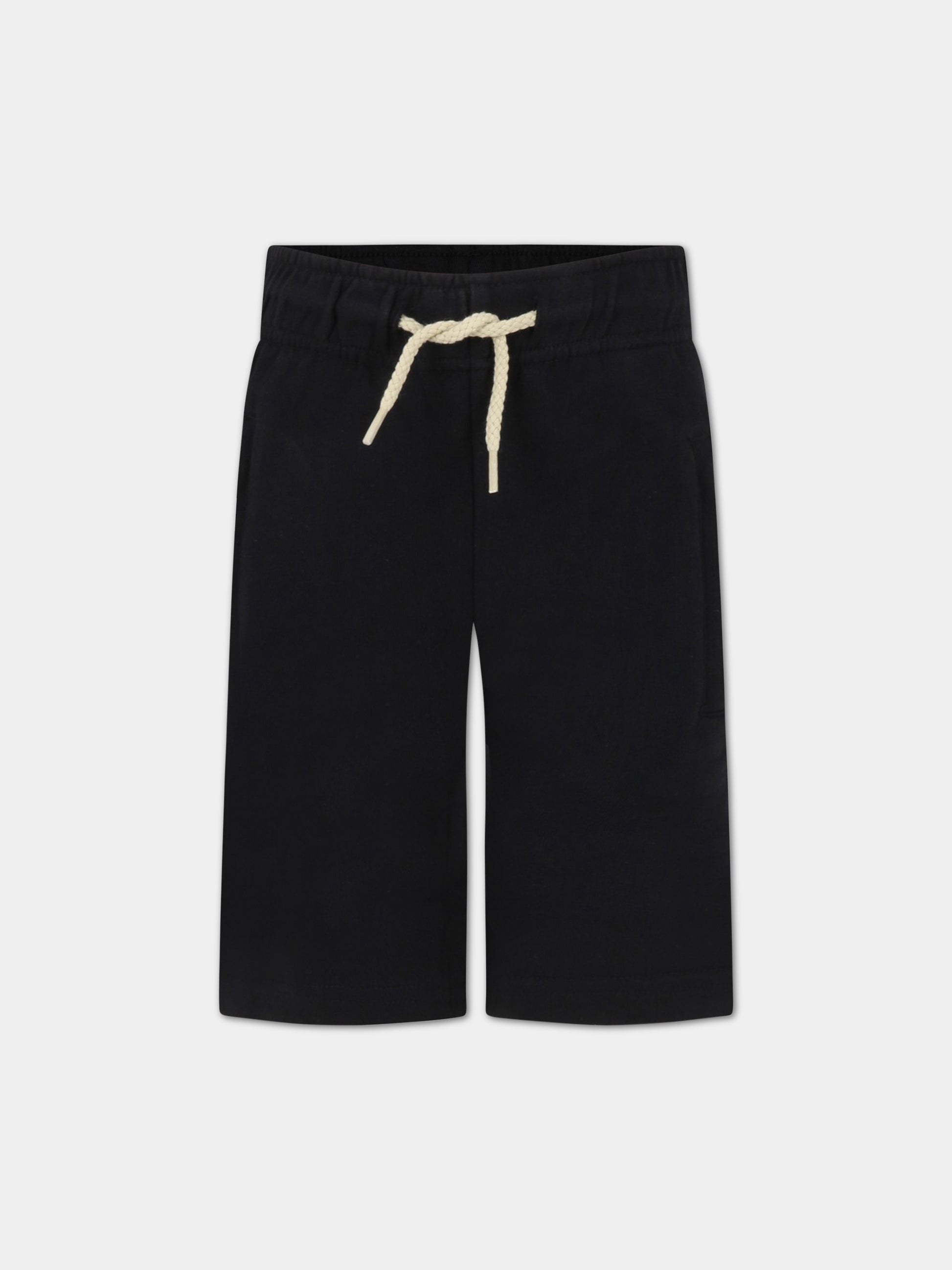 Shorts neri per bambino con patch logato,Molo,1S23H106 0099