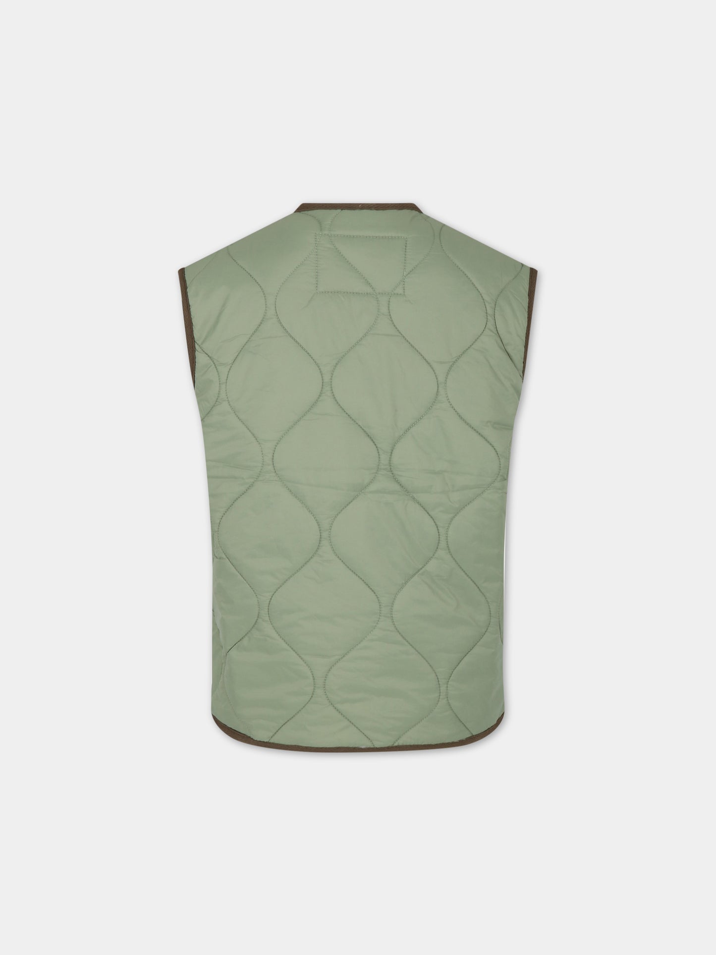 Piumino verde per bambino con logo,Molo,5S23M202 8729