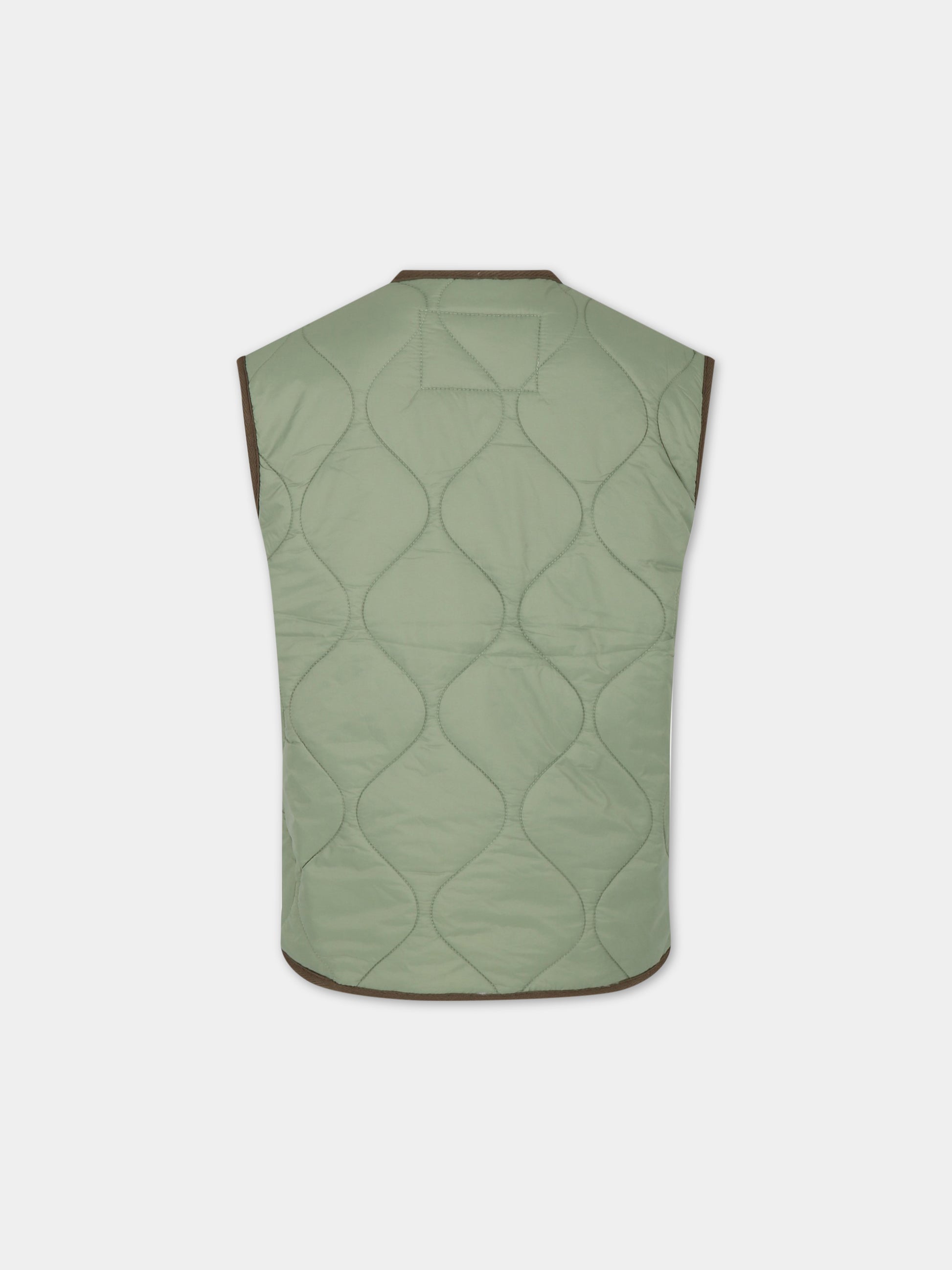 Piumino verde per bambino con logo,Molo,5S23M202 8729