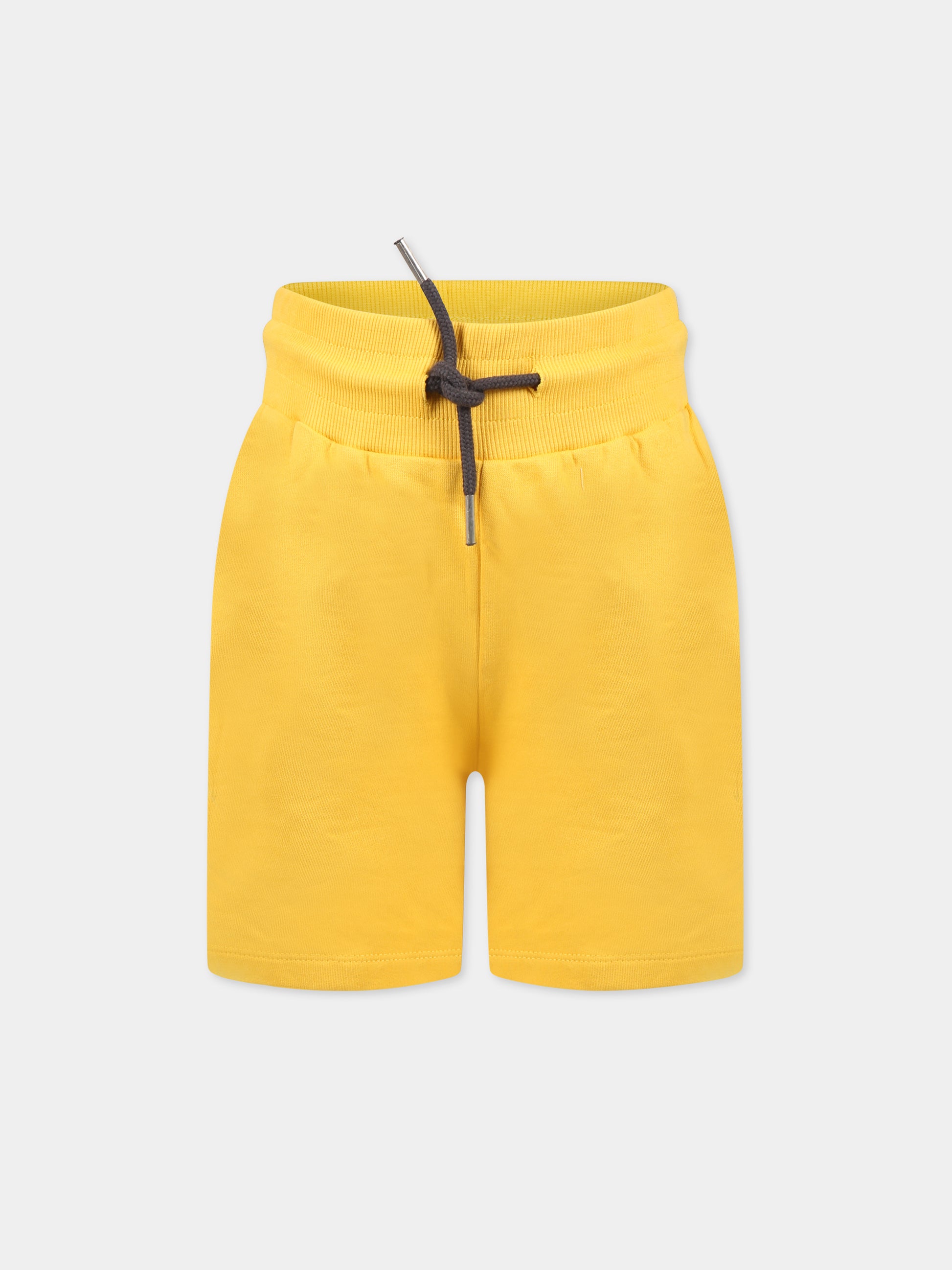 Shorts giallo per bambino con smile e logo,Molo,6S23H105 8721