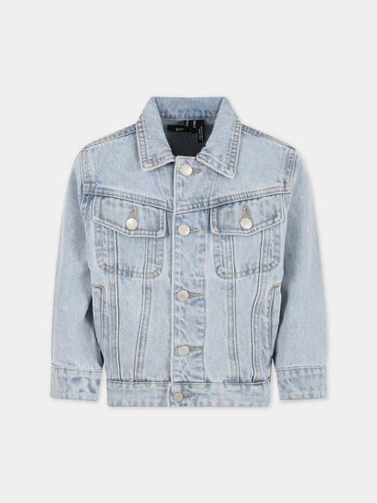 Giacca celeste di jeans per bambino,Molo,5S23M309 1101