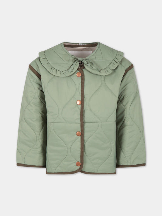 Piumino verde per bambina,Molo,5S23M325 8729