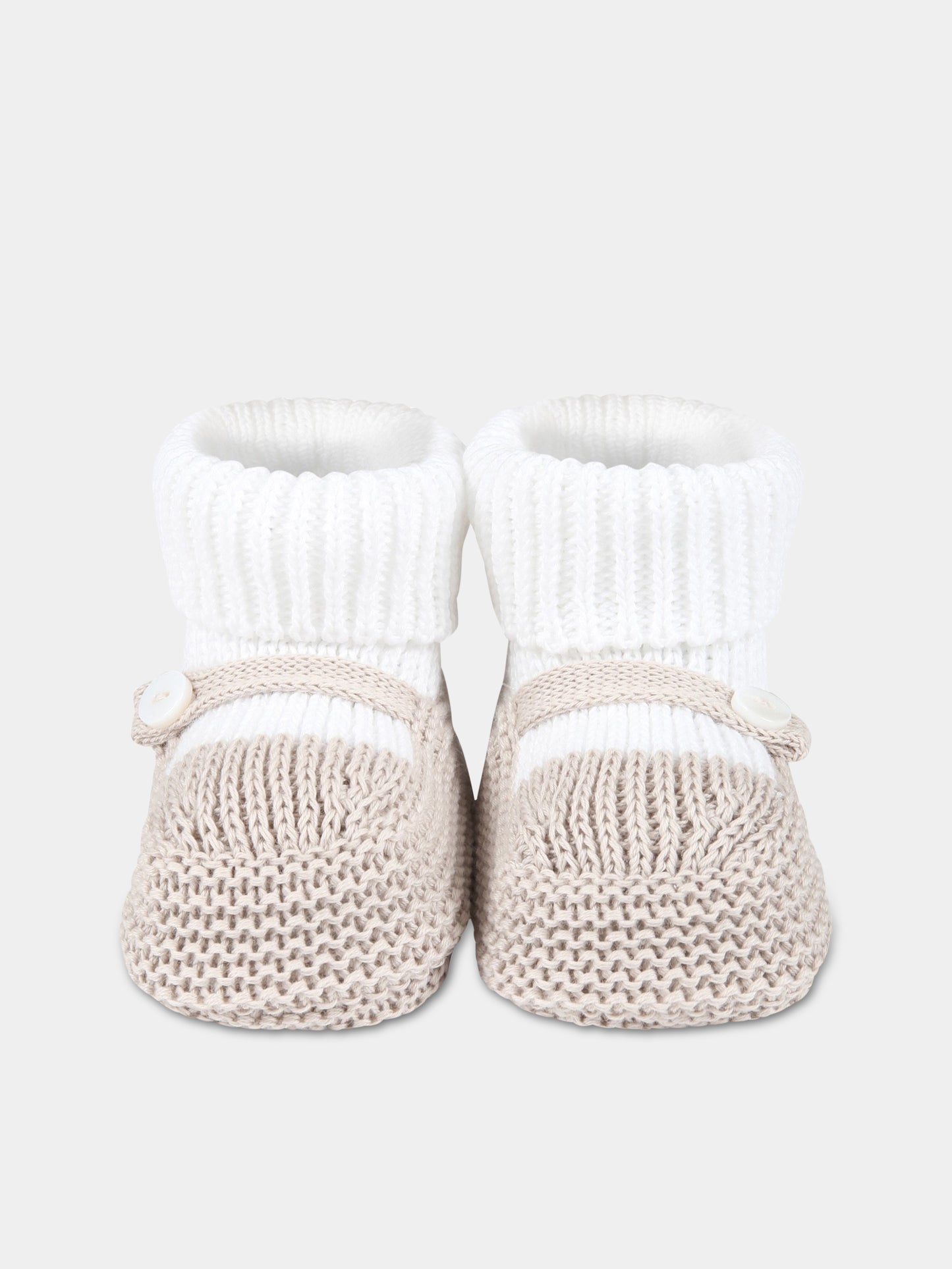 Babbucce multicolor per neonati,Little Bear,6112 BIANCO/CORDA