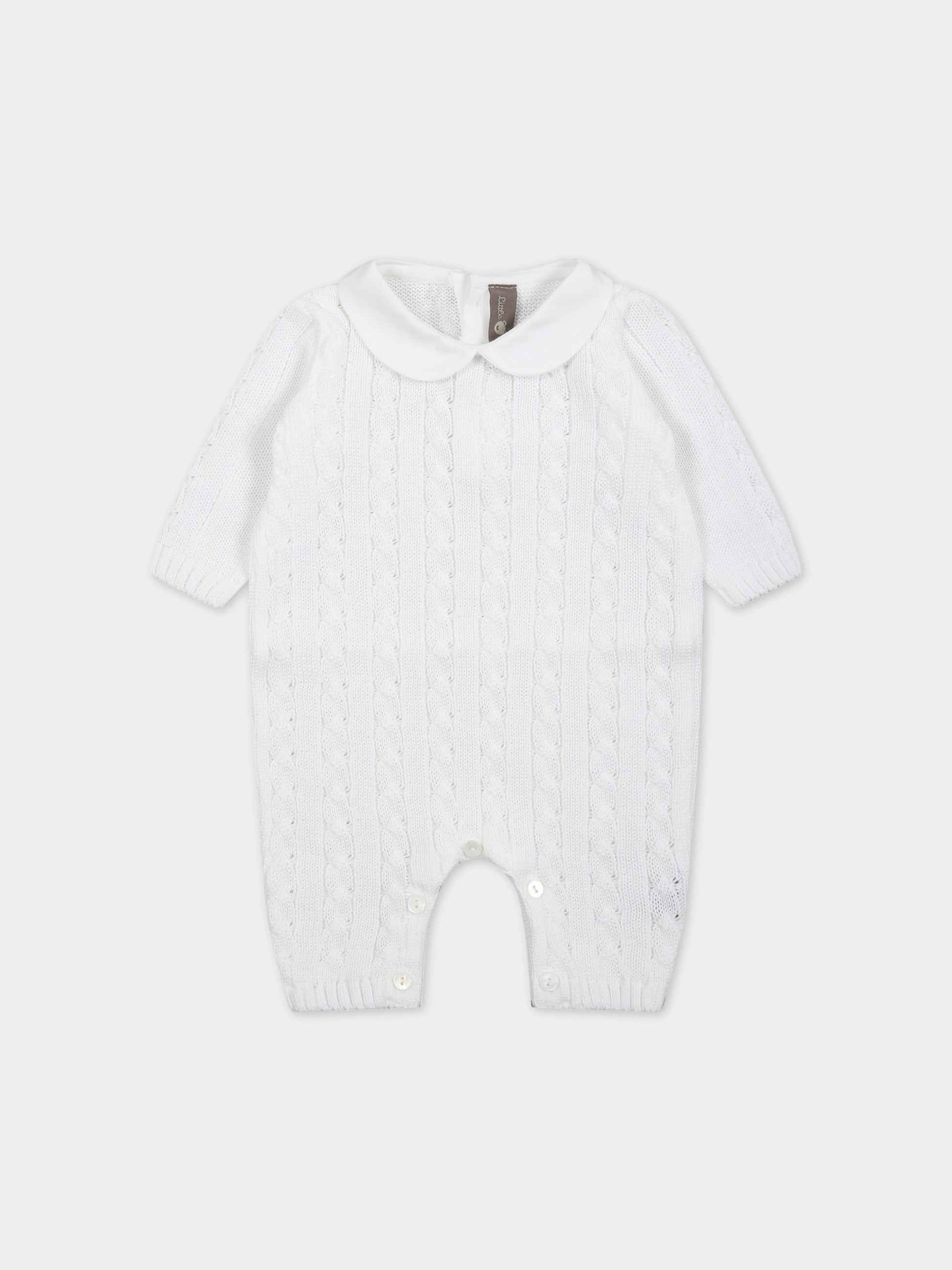 Tutina bianca per neonati,Little Bear,6115 BIANCO