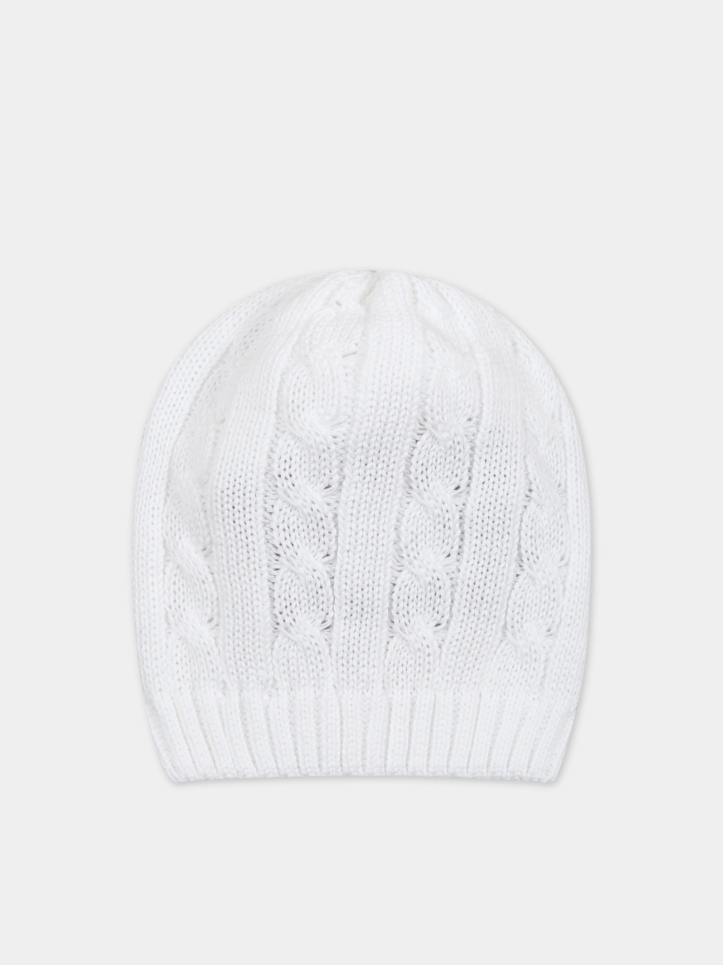 Cappello bianco per neonati,Little Bear,6119 BIANCO